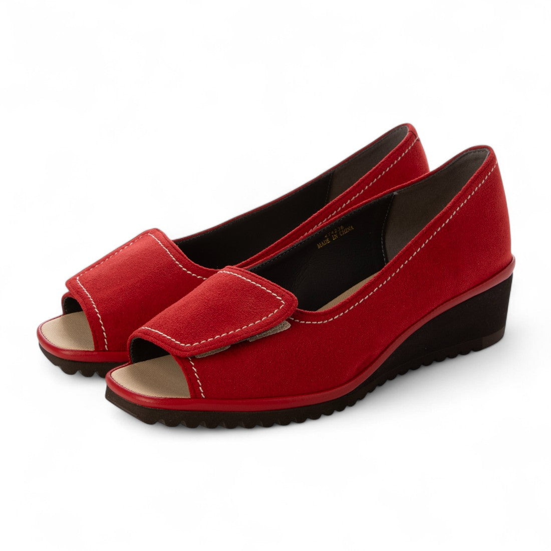 クロールバリエ COULEUR VARIE 474236 幅調整オープントゥパンプス (RE) RE