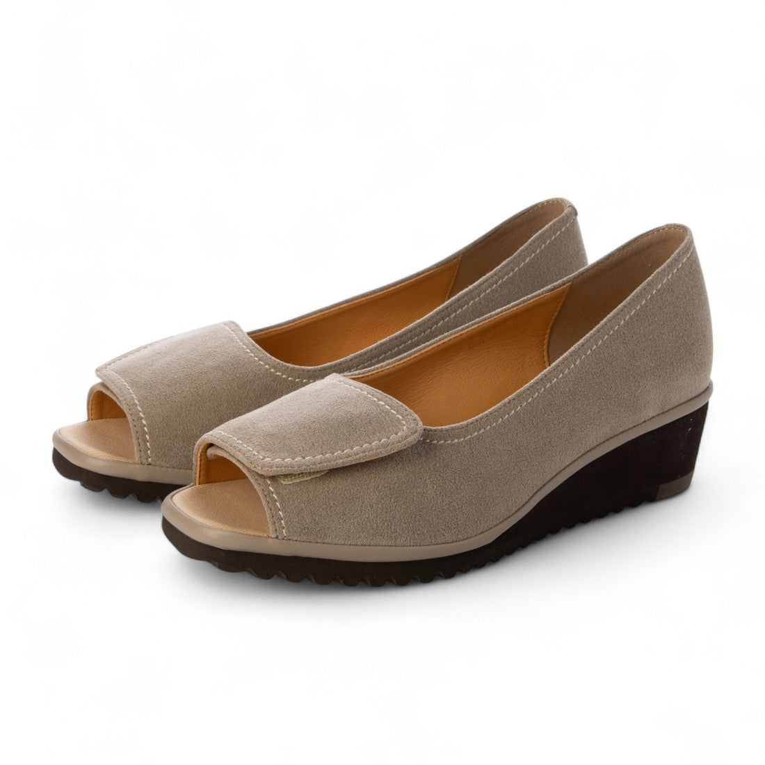 クロールバリエ COULEUR VARIE 474236 幅調整オープントゥパンプス (GBE) GBE