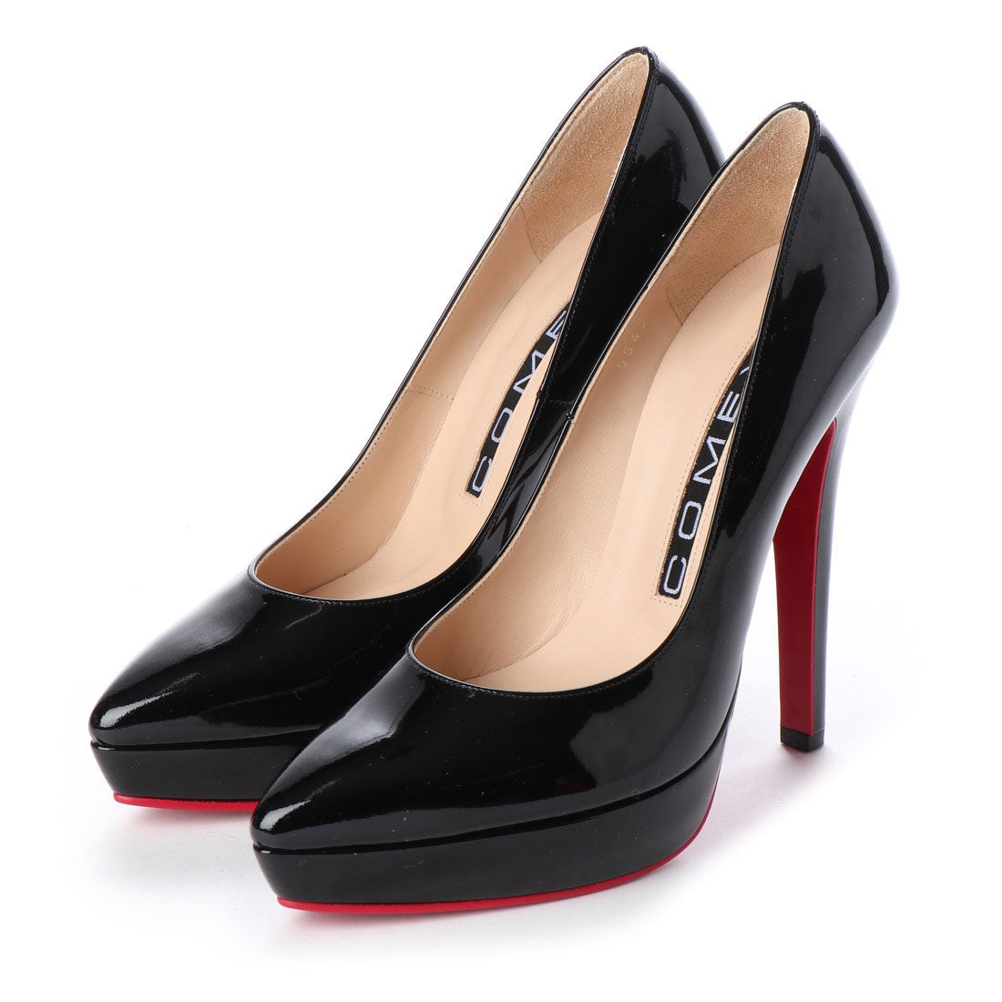 コメックス COMEX 5545 13cmヒールパンプス,ブラックE
