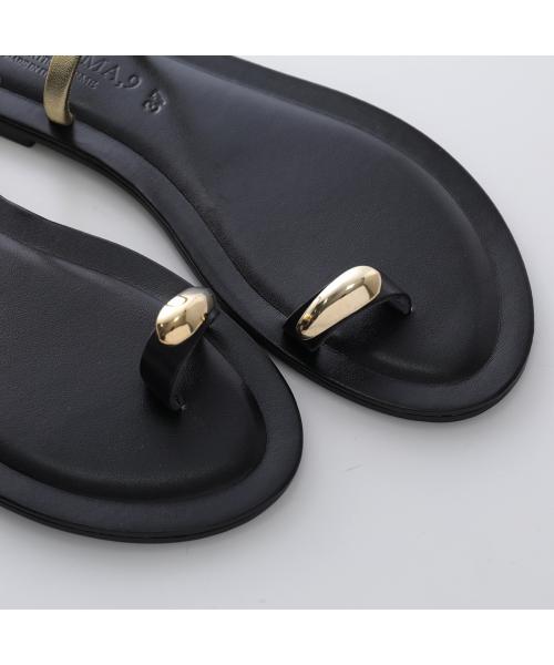 コルソローマ ノーヴェ CORSO ROMA 9 CORSO ROMA 9 サンダル 400-A レザー フラット (NERO-ARGENTO/シルバー) NERO-ARGENTO/シルバー