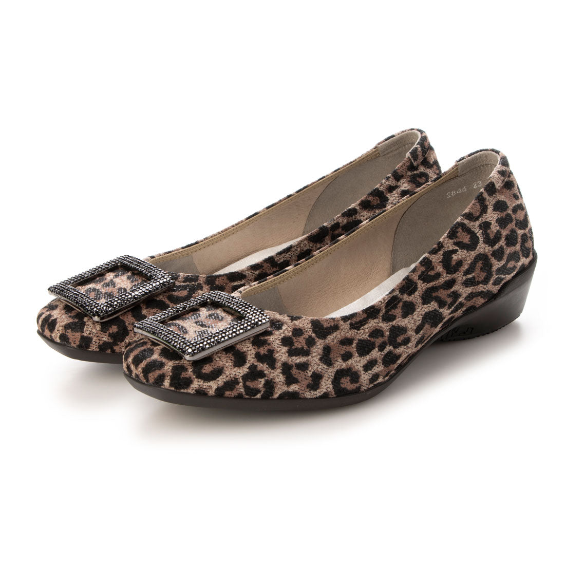 コンポジションナイン composition9 ラインストーンモチーフコンフォートパンプス (ベージュコンビ) ベージュコンビ