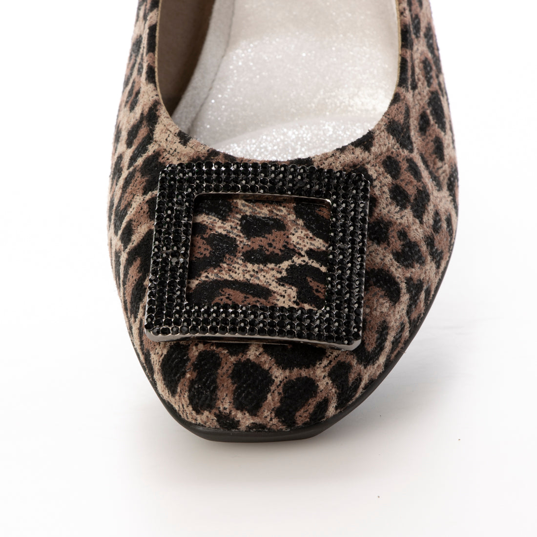 コンポジションナイン composition9 ラインストーンモチーフコンフォートパンプス (ベージュコンビ) ベージュコンビ