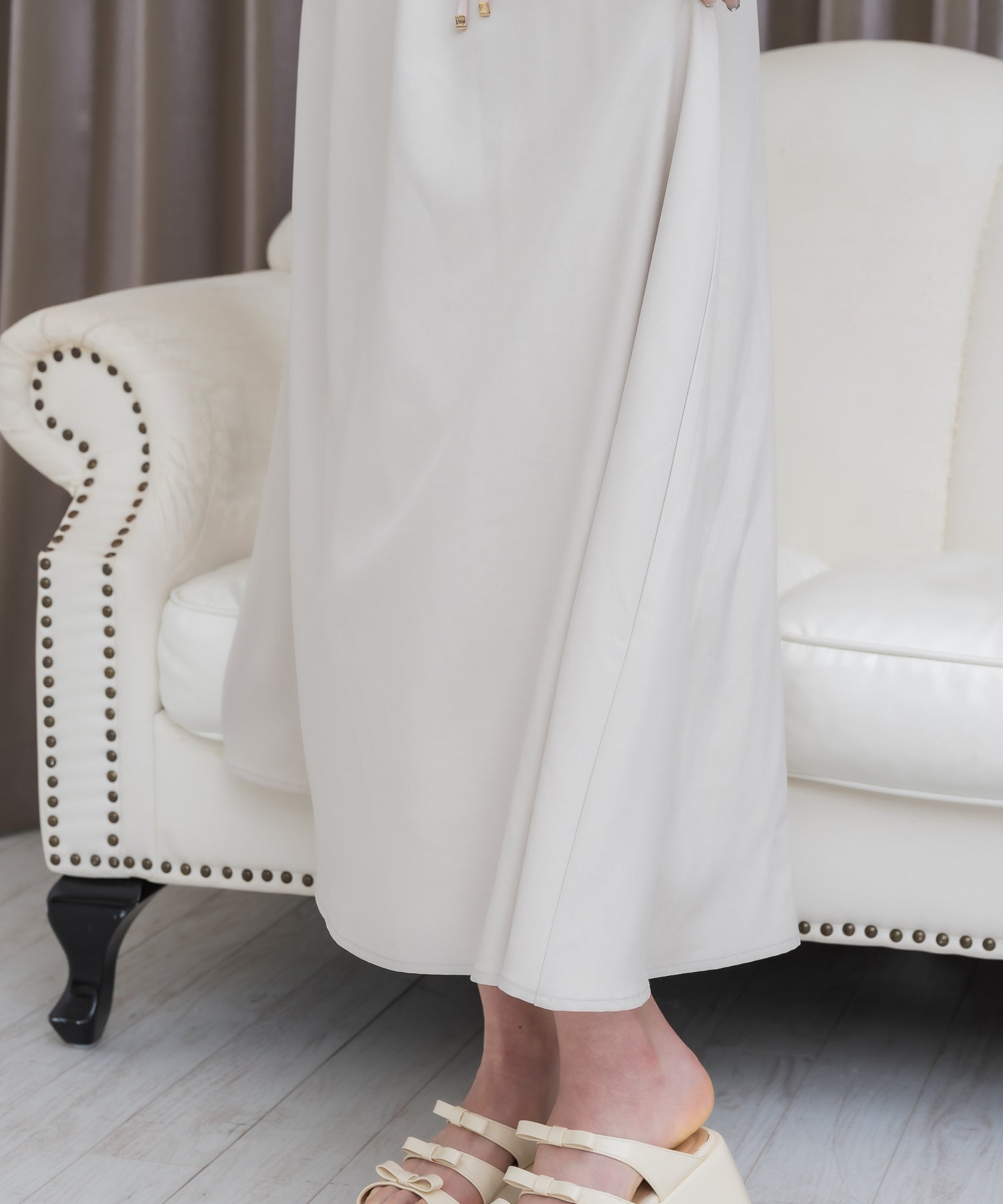 クチュールバイロジータ couture BY ROJITA テーラードシアーブラウス×キャミワンピースセット (ベージュ) ベージュ