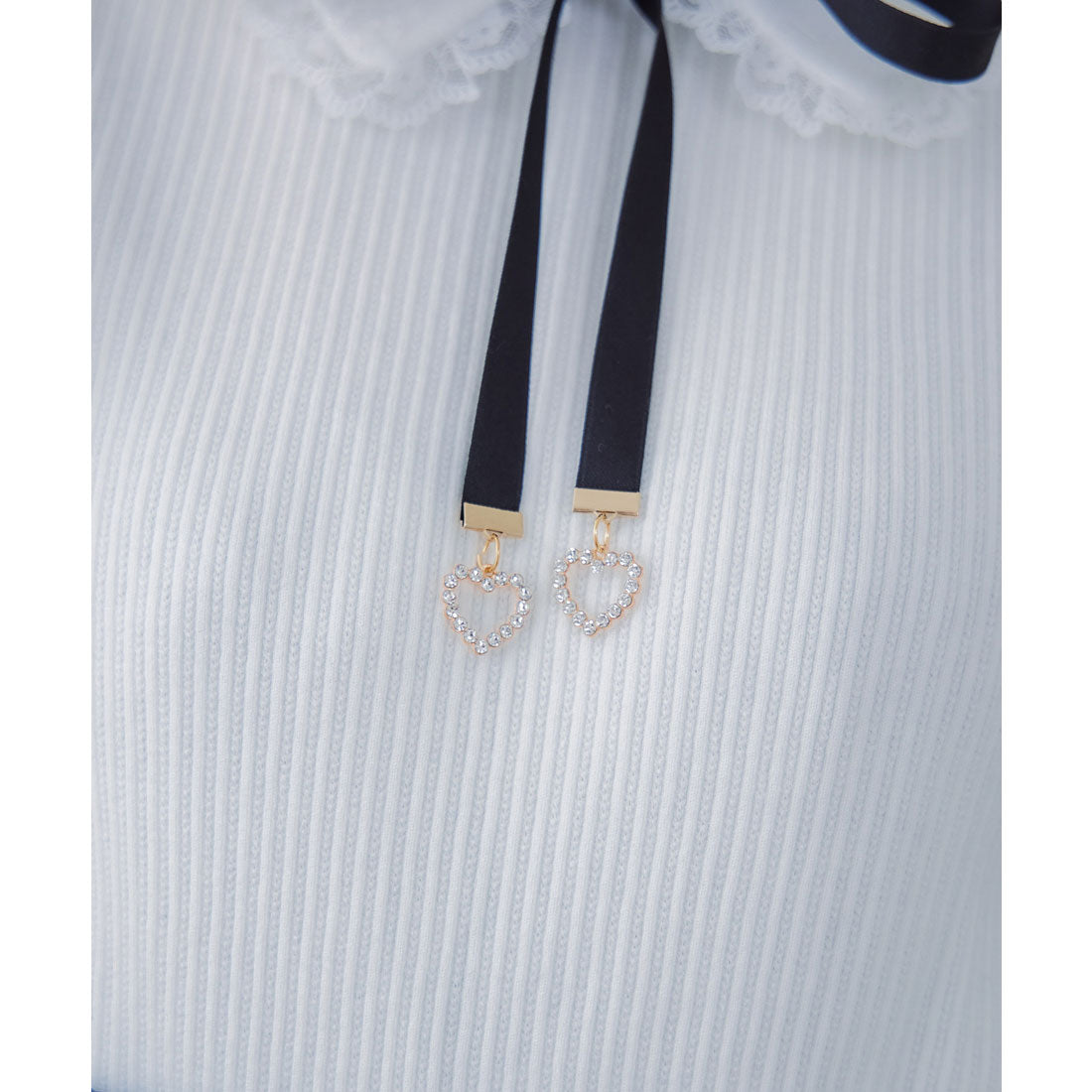 クチュールバイロジータ couture BY ROJITA ショルダーラッフルフリルトップス (ブラック) ブラック