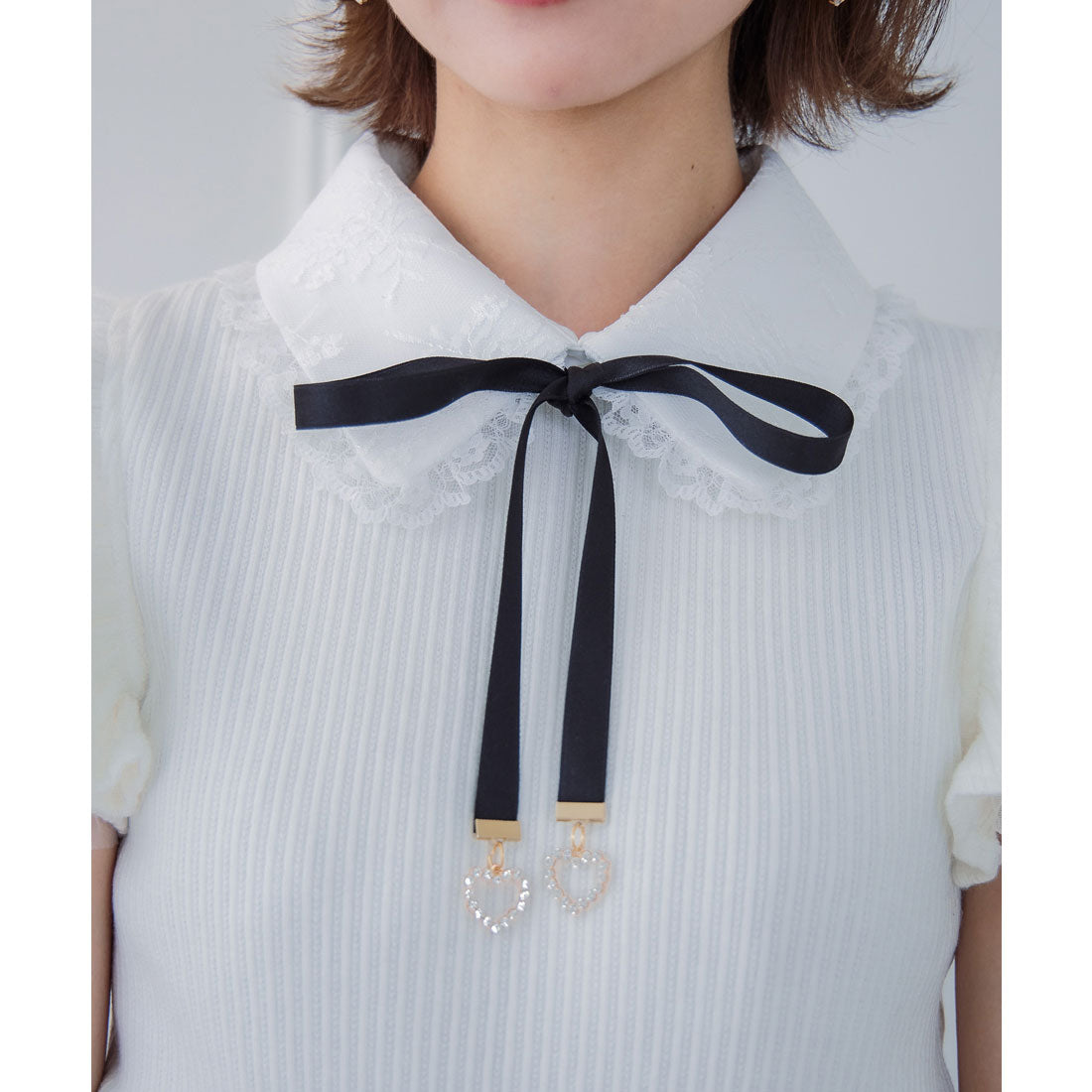 クチュールバイロジータ couture BY ROJITA ショルダーラッフルフリルトップス (ブラック) ブラック