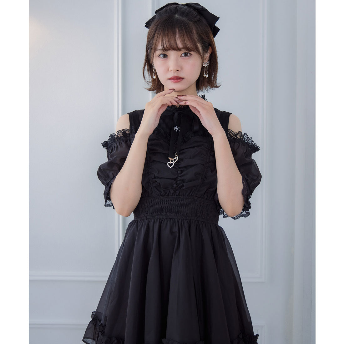 クチュールバイロジータ couture BY ROJITA レイヤード風オフショルワンピース (チェック) チェック