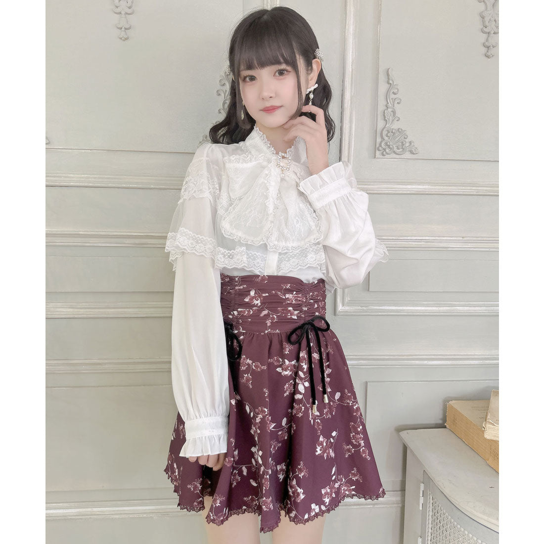 クチュールバイロジータ couture BY ROJITA シャーリングギャザースカショーパン (マルチ) マルチ