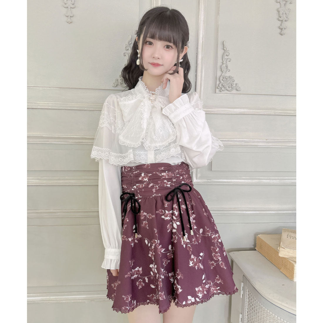 クチュールバイロジータ couture BY ROJITA シャーリングギャザースカショーパン (マルチ) マルチ