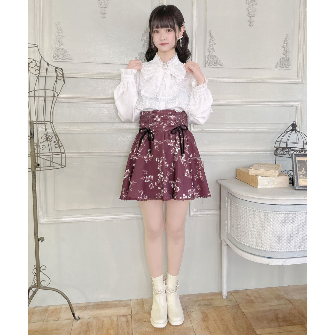 クチュールバイロジータ couture BY ROJITA シャーリングギャザースカショーパン (マルチ) マルチ