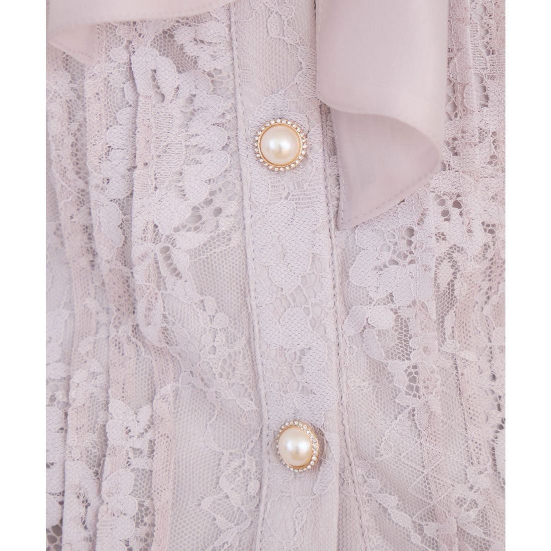 クチュールバイロジータ couture BY ROJITA モノグラムブローチレースブラウス (ブラック) ブラック