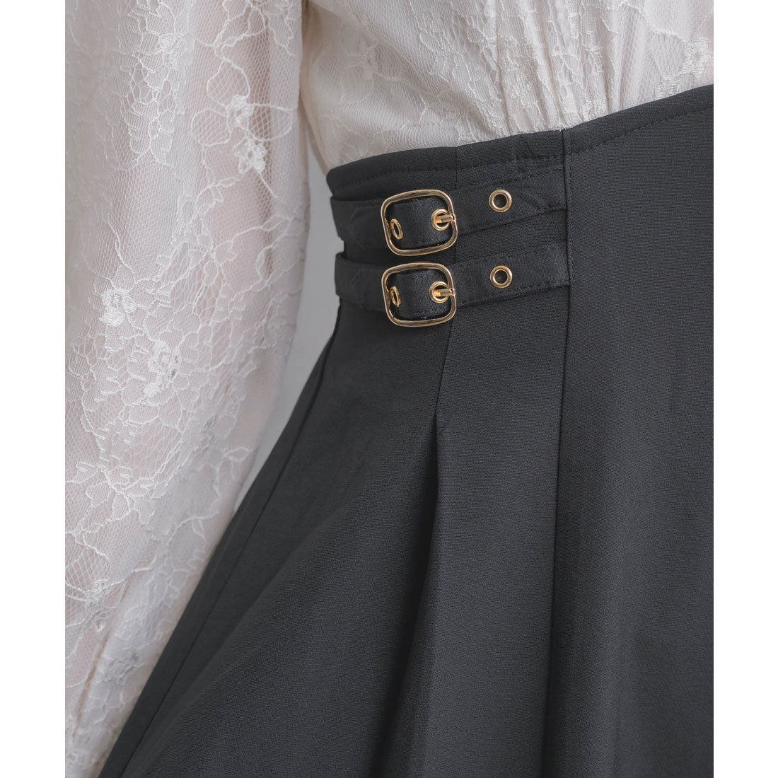 クチュールバイロジータ couture BY ROJITA レーシードッキング長袖ワンピース (ブルー) ブルー