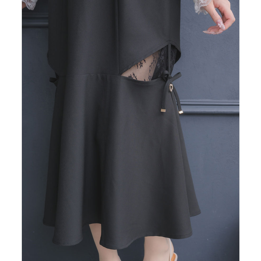 クチュールバイロジータ couture BY ROJITA レース透かしマーメイドスカート (チェック) チェック