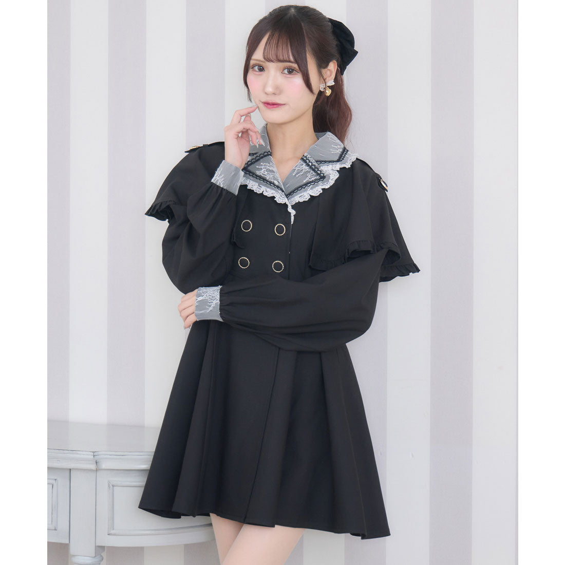 クチュールバイロジータ couture BY ROJITA テーラードワンピース (ブラック) ブラック