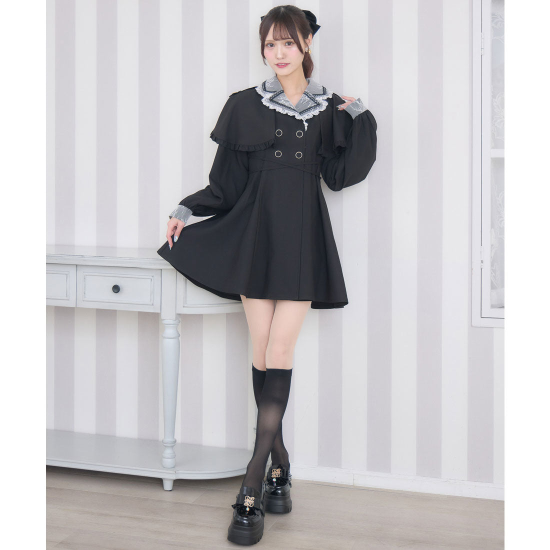 クチュールバイロジータ couture BY ROJITA テーラードワンピース (ブラック) ブラック