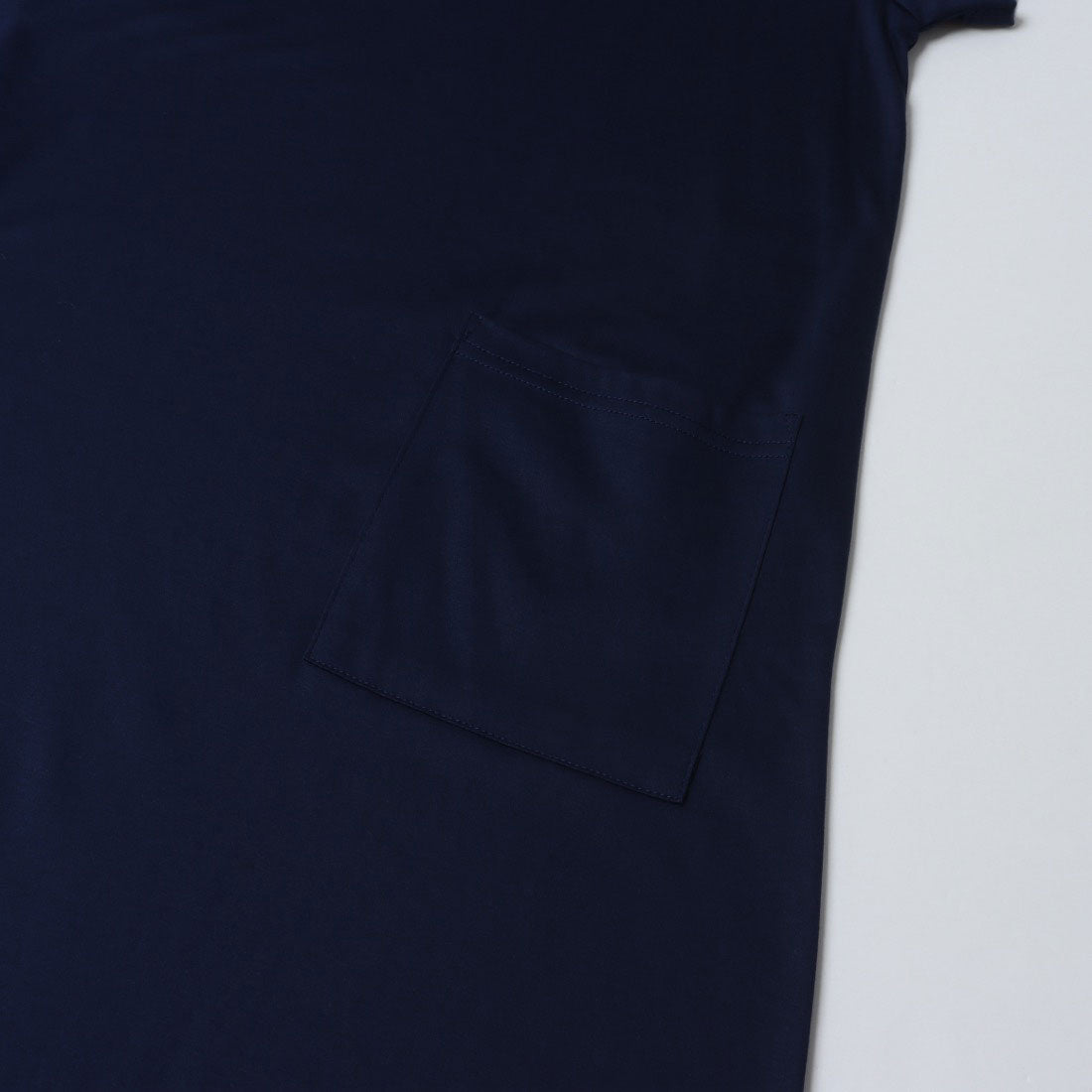 コットンブルー COTTON BLUE ゆったりシルエットワンピース (ネイビー) ネイビー