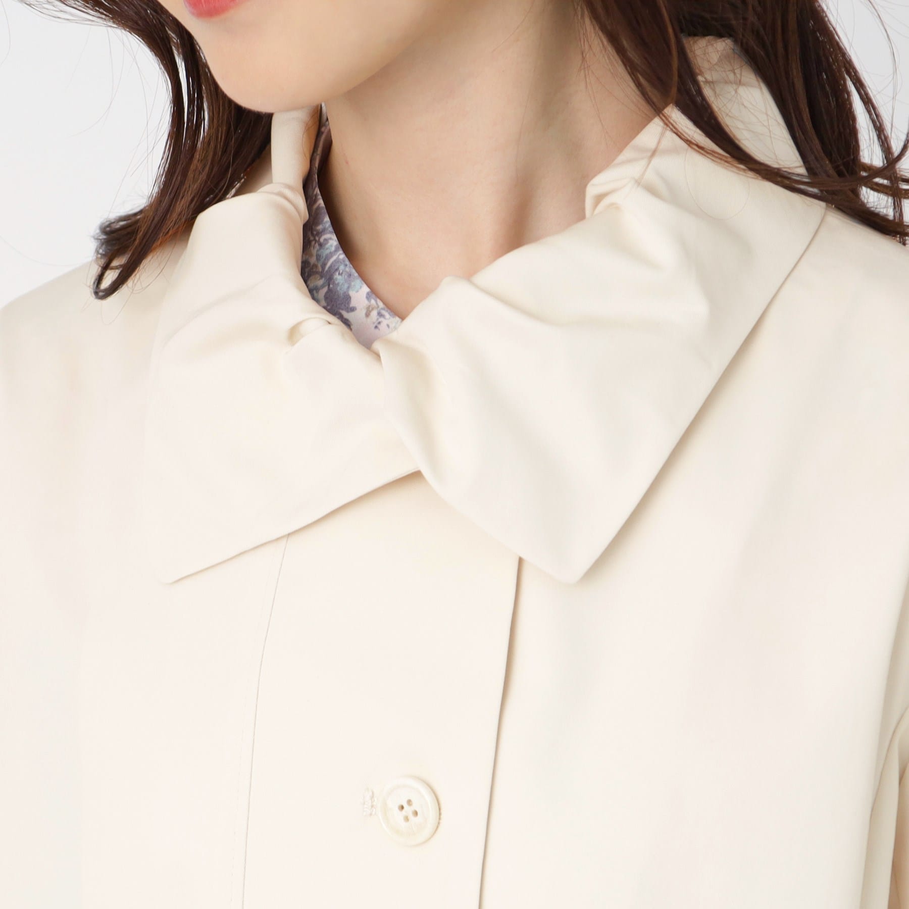 コルディア CORDIER 【M~4Lサイズ/手洗い可】コッティーナストレッチコート (ブルー(092)) ブルー(092)