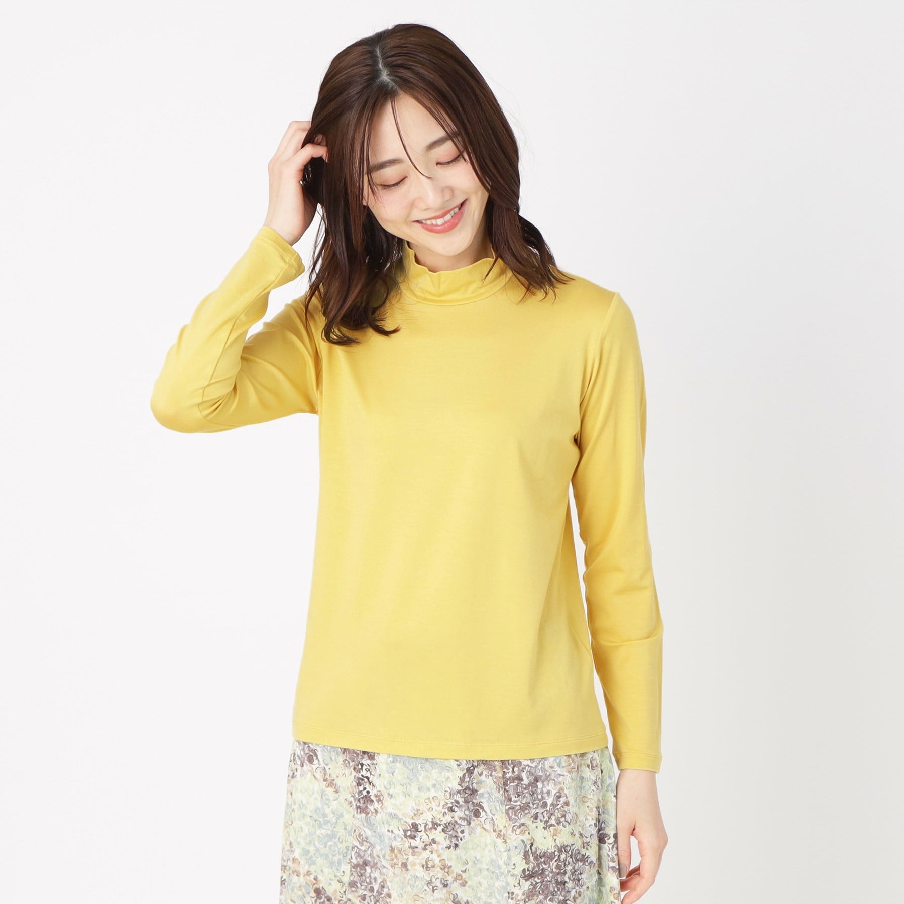 コルディア CORDIER 【M~4Lサイズ】ソフトベアテン ハイネックプルオーバージャージ