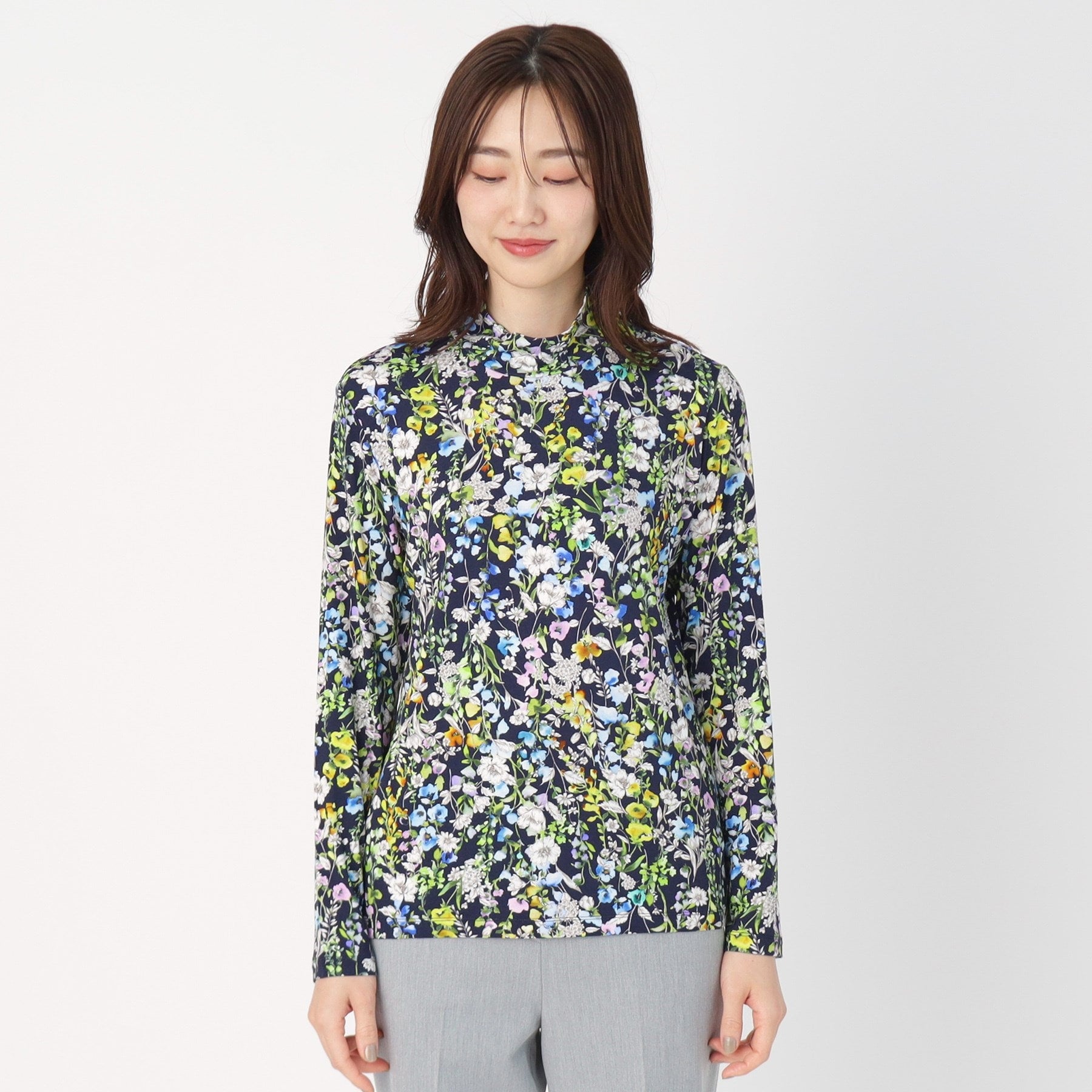 コルディア CORDIER 【M~4Lサイズ】ソフトベアテン ハイネックプルオーバージャージ