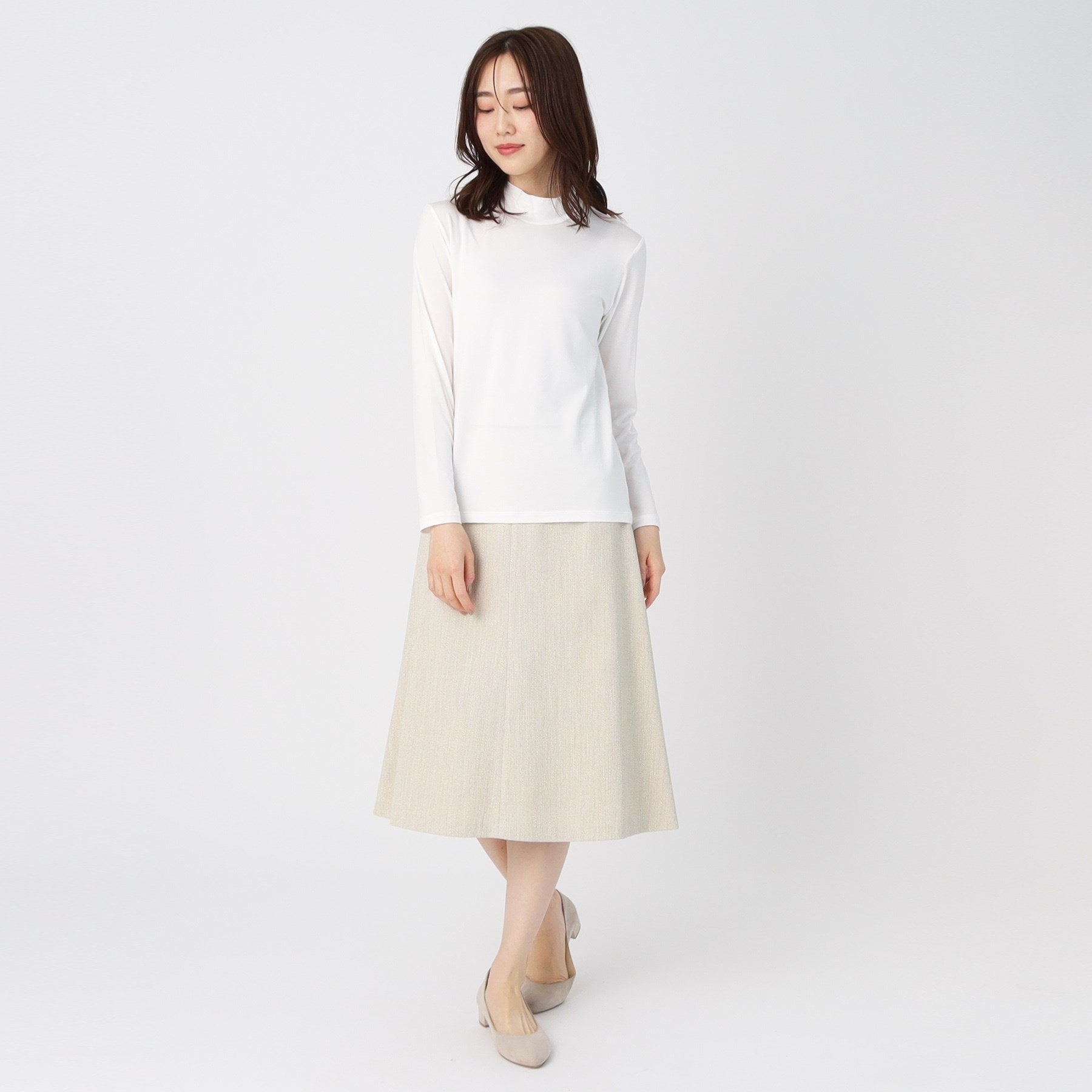 コルディア CORDIER 【M~4Lサイズ】ソフトベアテン ハイネックプルオーバージャージ