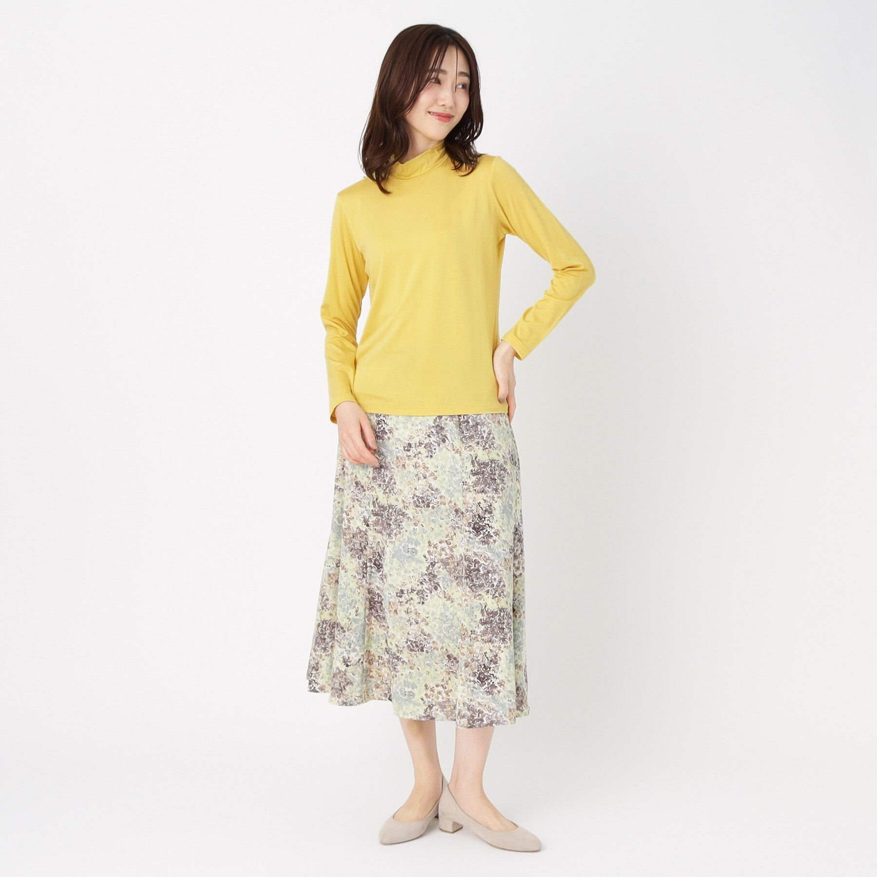 コルディア CORDIER 【M~4Lサイズ】ソフトベアテン ハイネックプルオーバージャージ