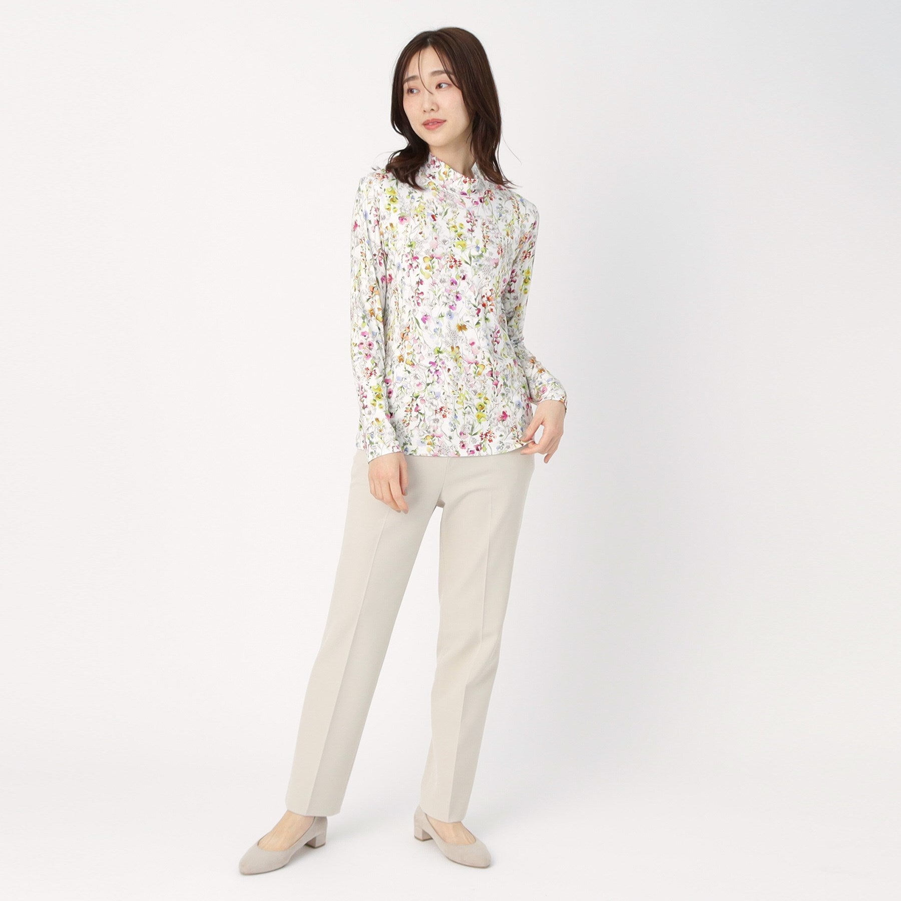 コルディア CORDIER 【M~4Lサイズ】ソフトベアテン ハイネックプルオーバージャージ