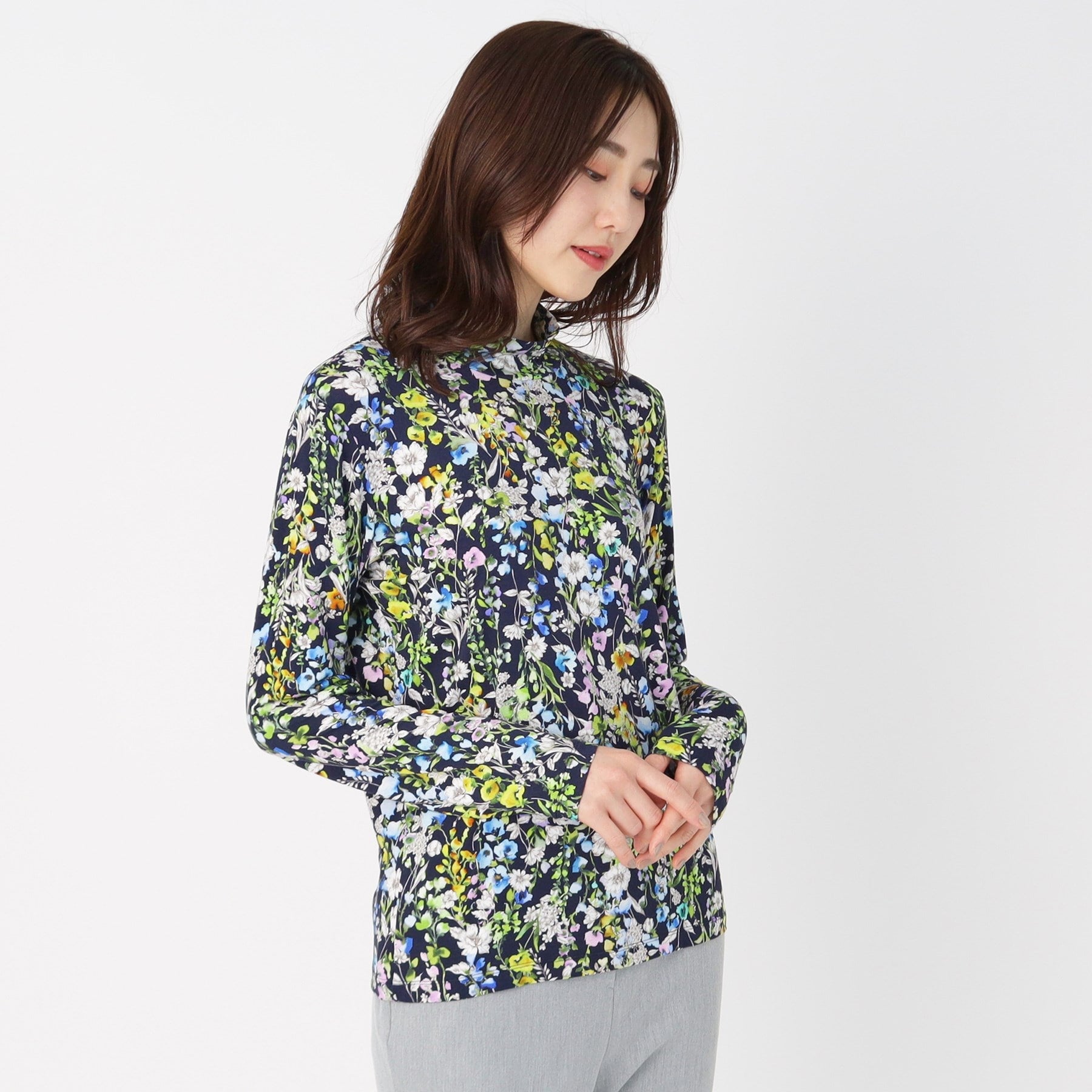 コルディア CORDIER 【M~4Lサイズ】ソフトベアテン ハイネックプルオーバージャージ