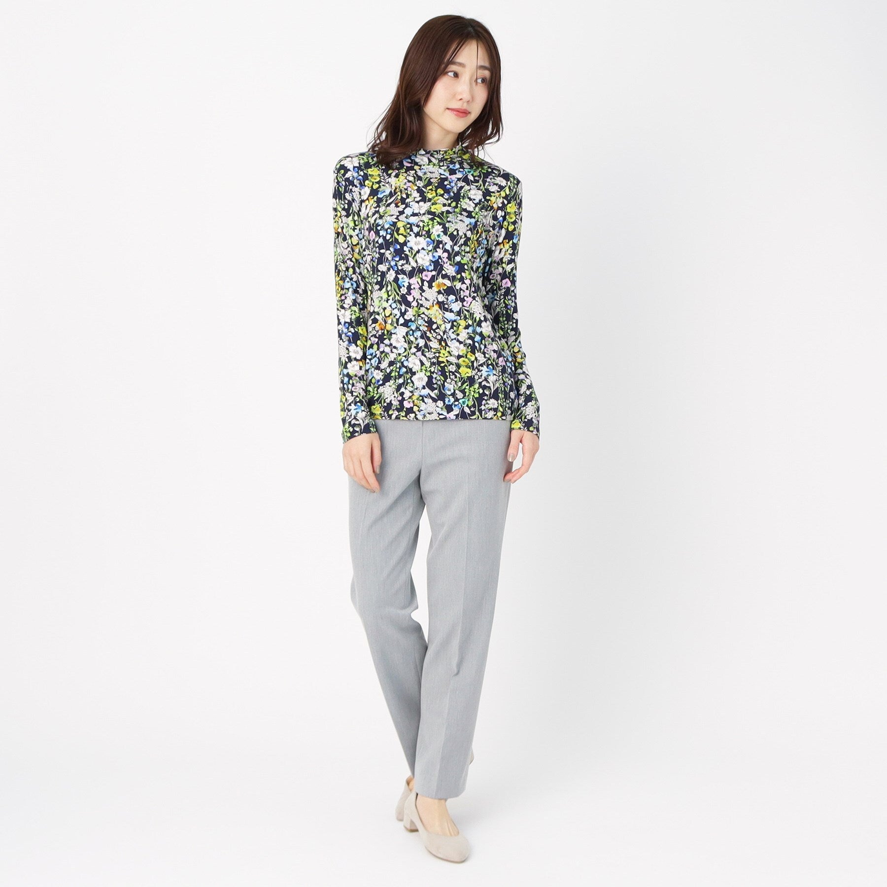 コルディア CORDIER 【M~4Lサイズ】ソフトベアテン ハイネックプルオーバージャージ