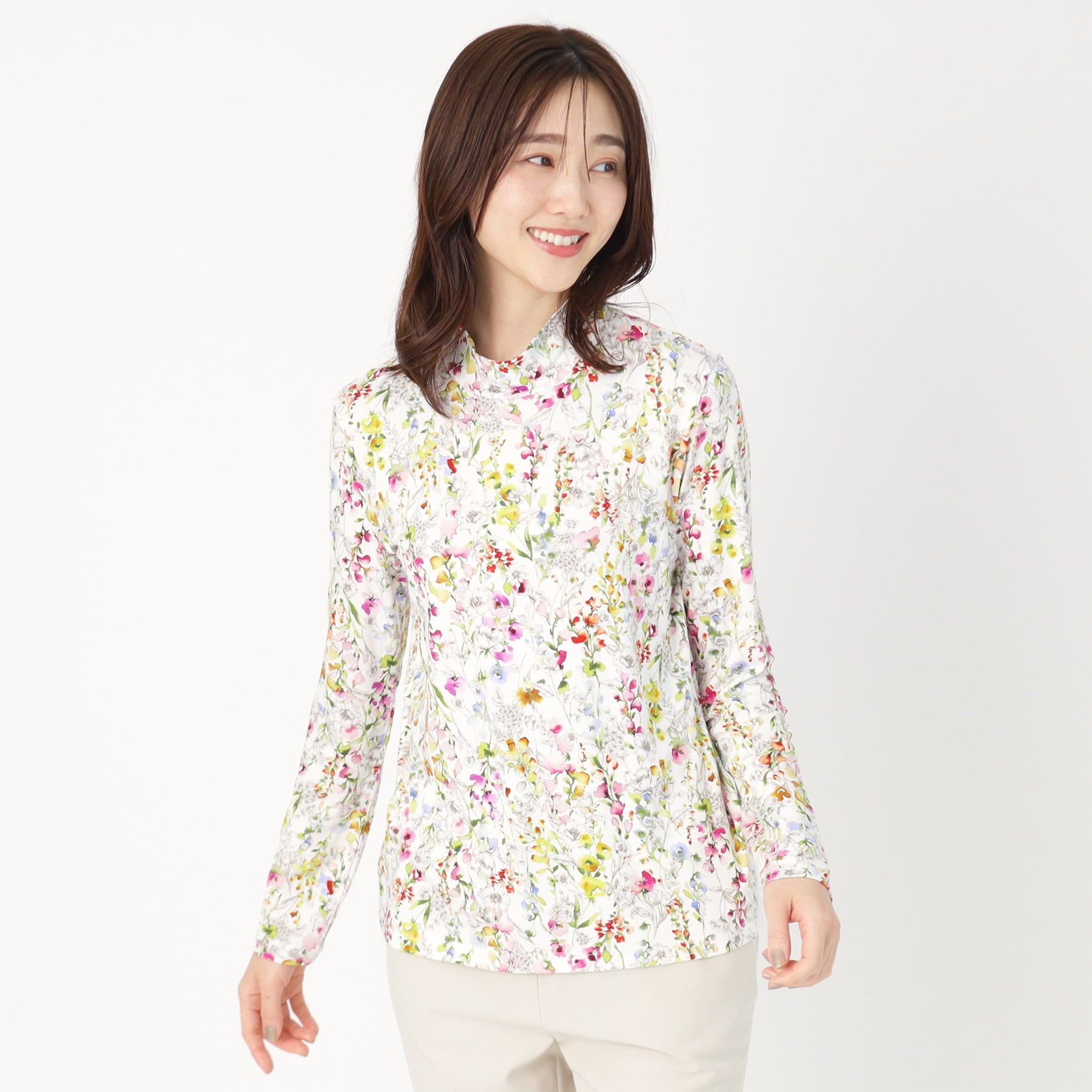 コルディア CORDIER 【M~4Lサイズ】ソフトベアテン ハイネックプルオーバージャージ