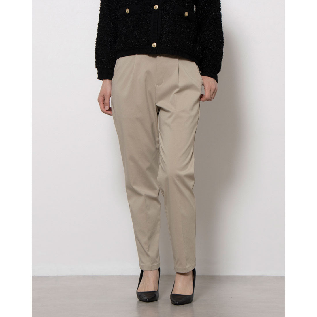 コムサ模型 COMME CA MODELS 【美麗的基本褲】 彈性錐形褲