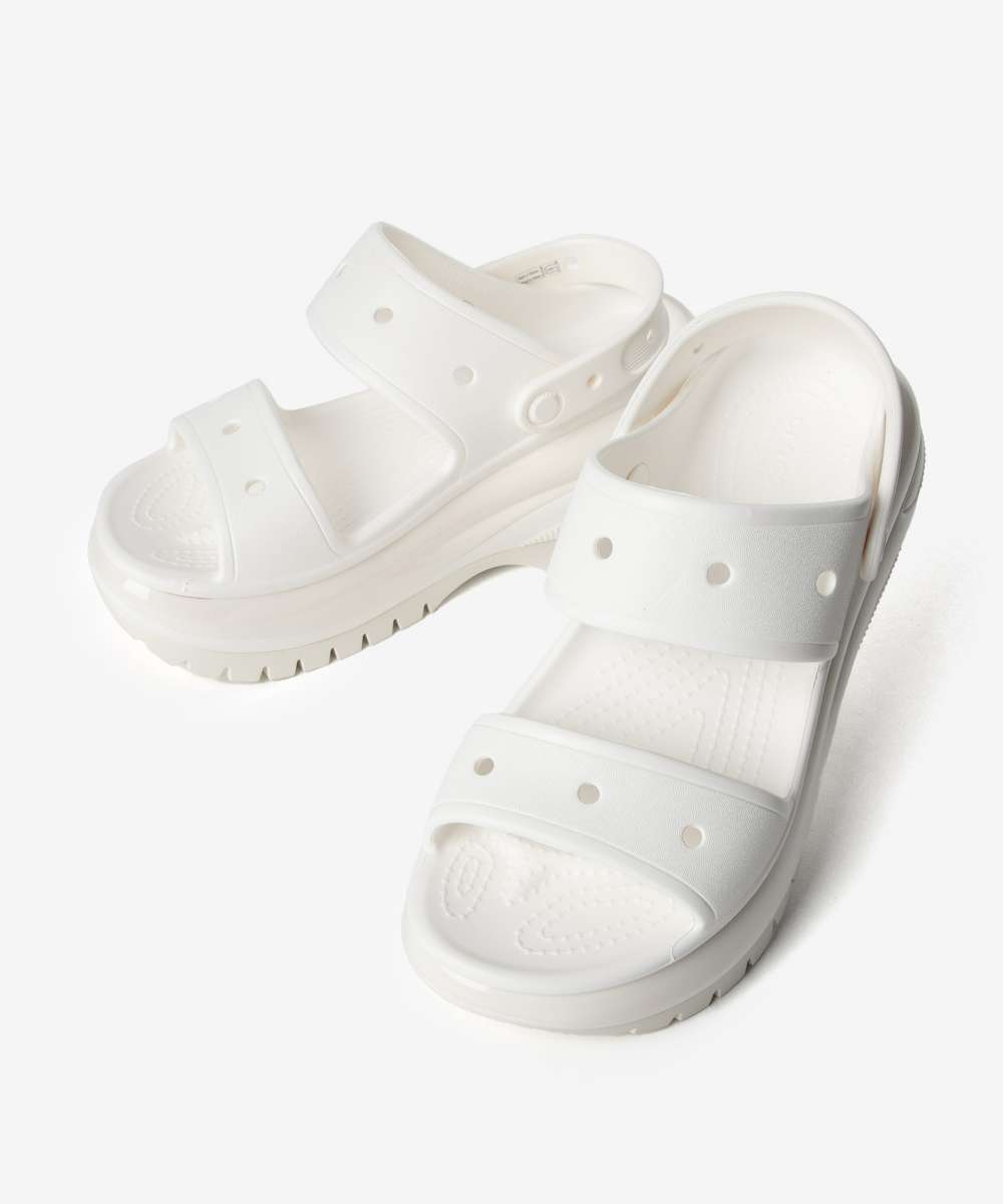 クロックス crocs クロックス crocs Classic Mega Crush Sandal W メガクラッシュサンダル Sandals サンダル 207989 (ホワイト) ホワイト