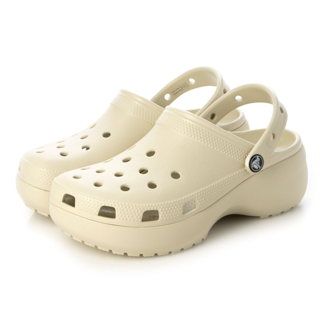 クロックス crocs レディース 厚底サンダル CLASSIC PLATFORM CLOG 206750 (ベージュ) ベージュ