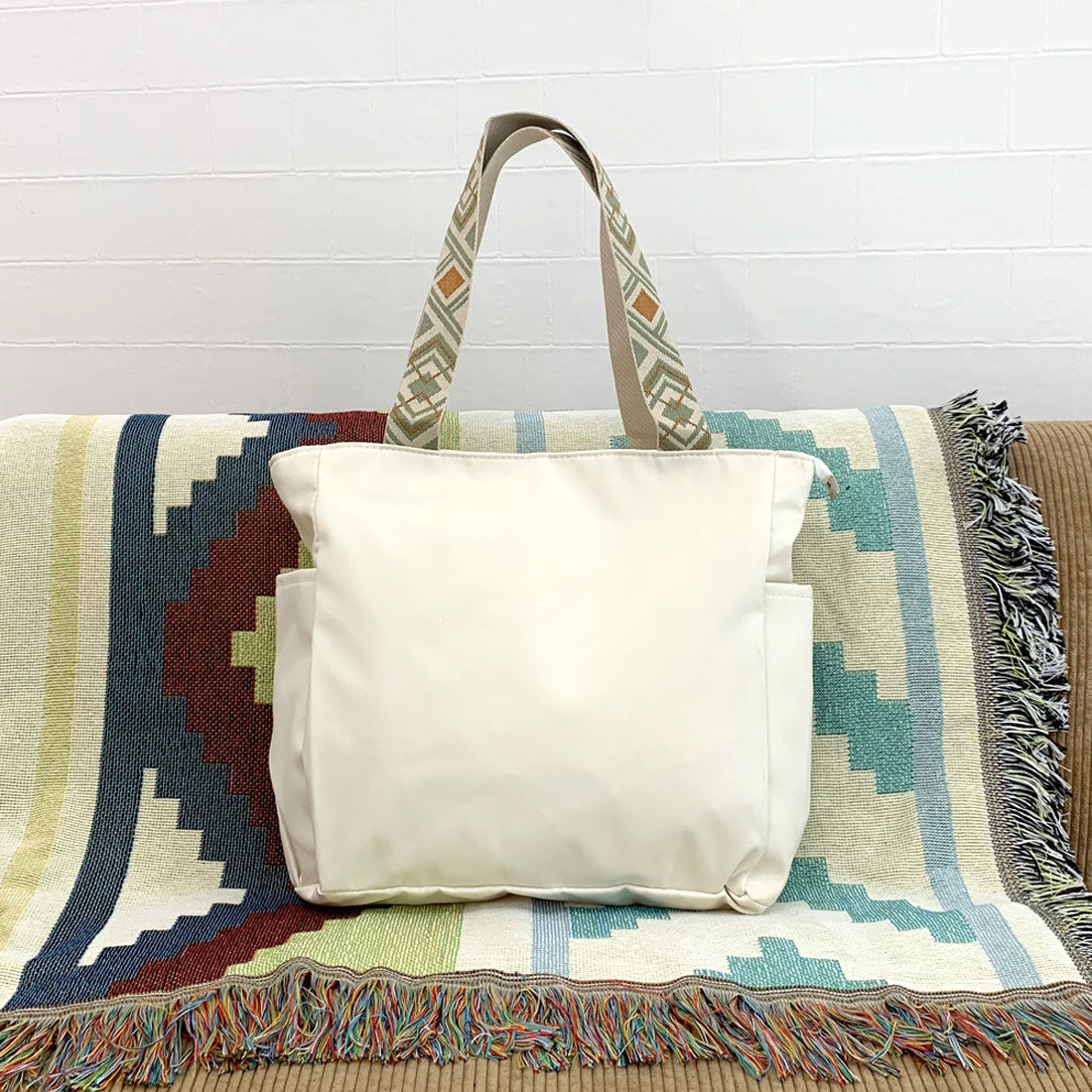 シーアールビー CRB 撥水柄テープトートバッグ