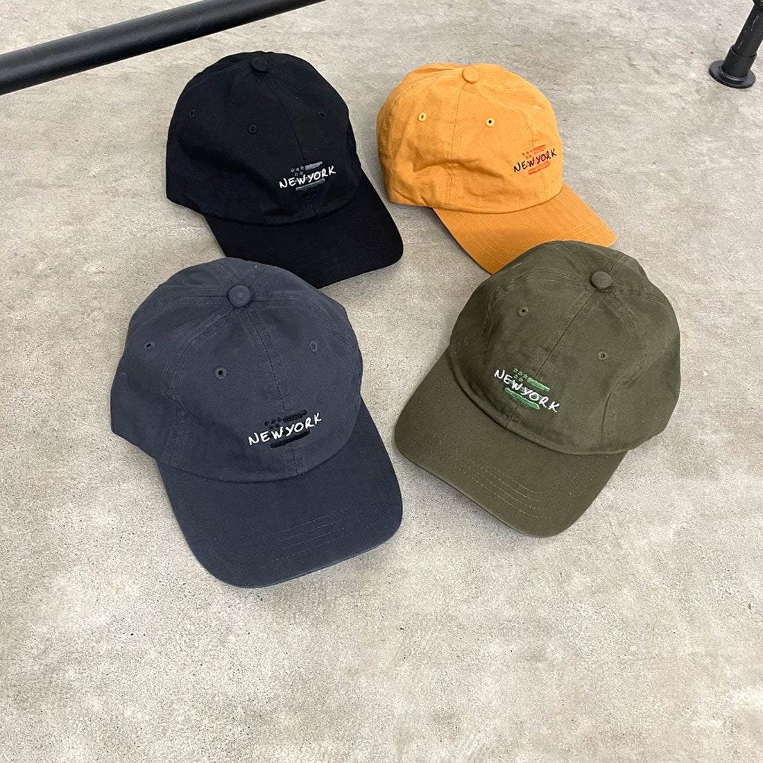 シーアールビー CRB Newyorkキャップ (オレンジ) オレンジ