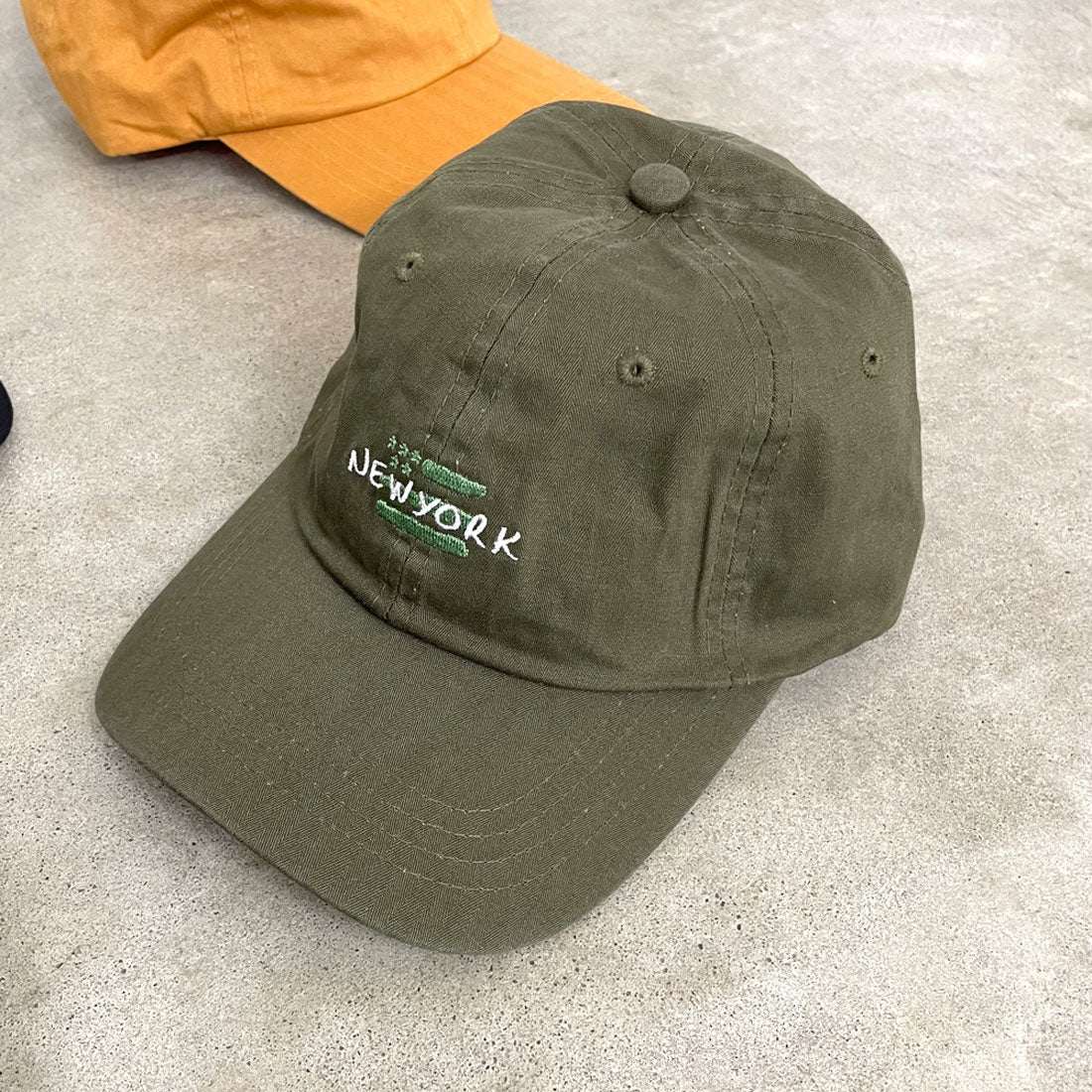 シーアールビー CRB Newyorkキャップ (オレンジ) オレンジ