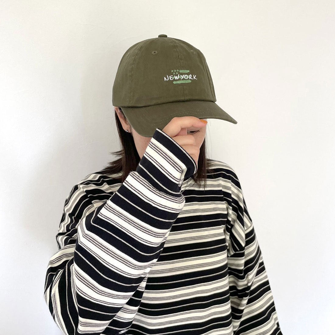 シーアールビー CRB Newyorkキャップ (オレンジ) オレンジ