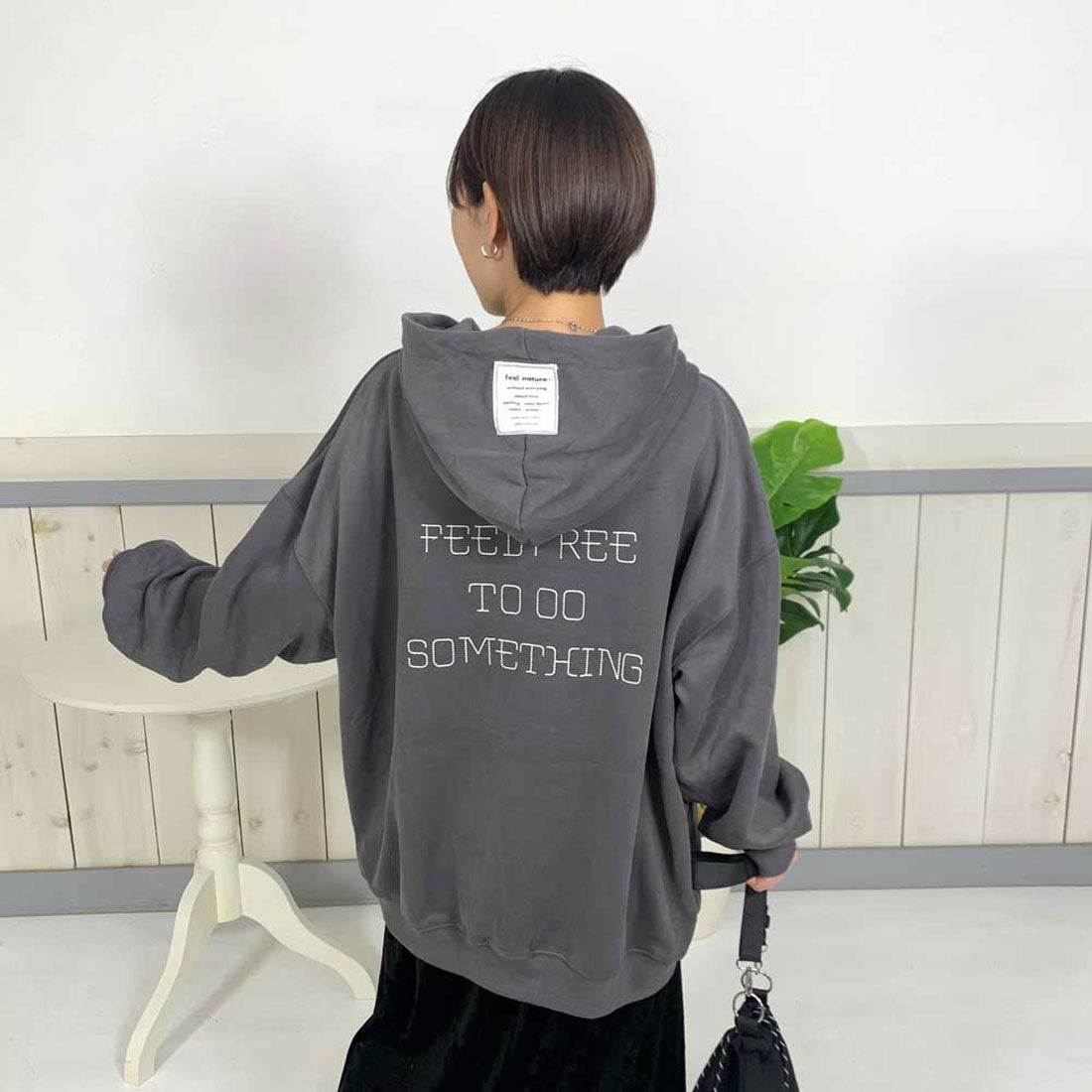 シーアールビー CRB ハーフジップパーカー (チャコールグレー) チャコールグレー