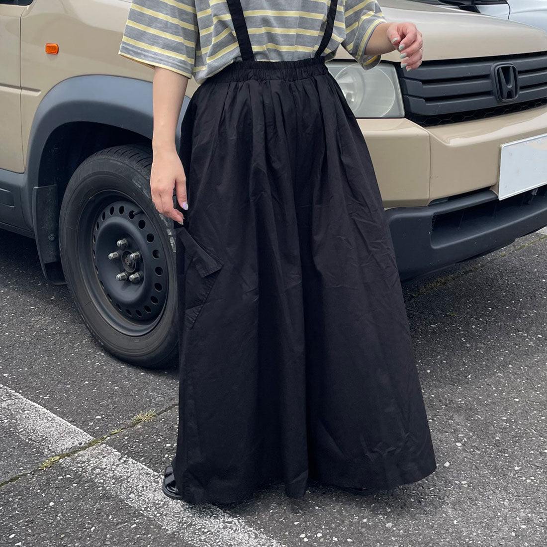 シーアールビー CRB サス付きカーゴワイドパンツ (インディゴブルー) インディゴブルー