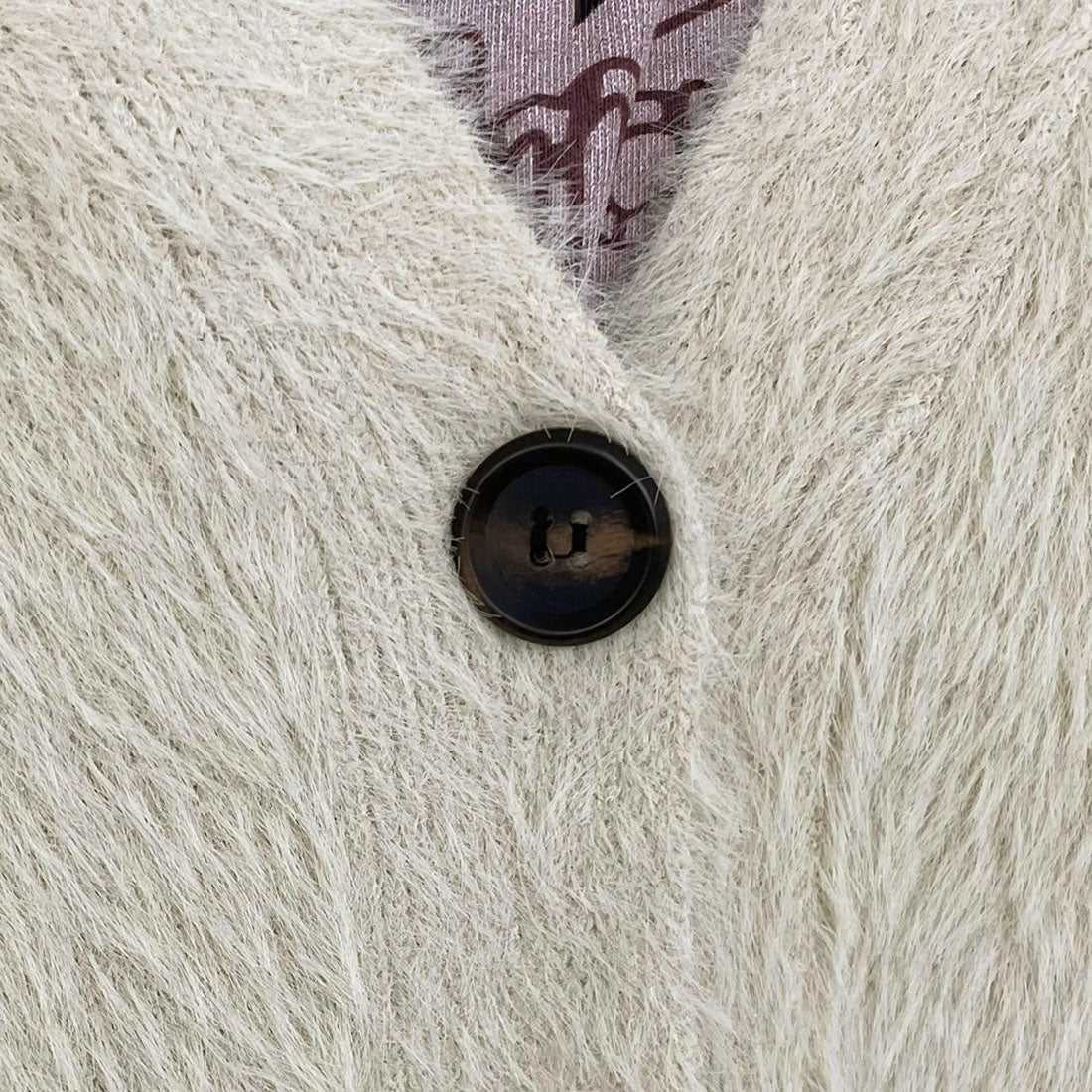 シーアールビー CRB シャギーカーディガン (ベージュ) ベージュ