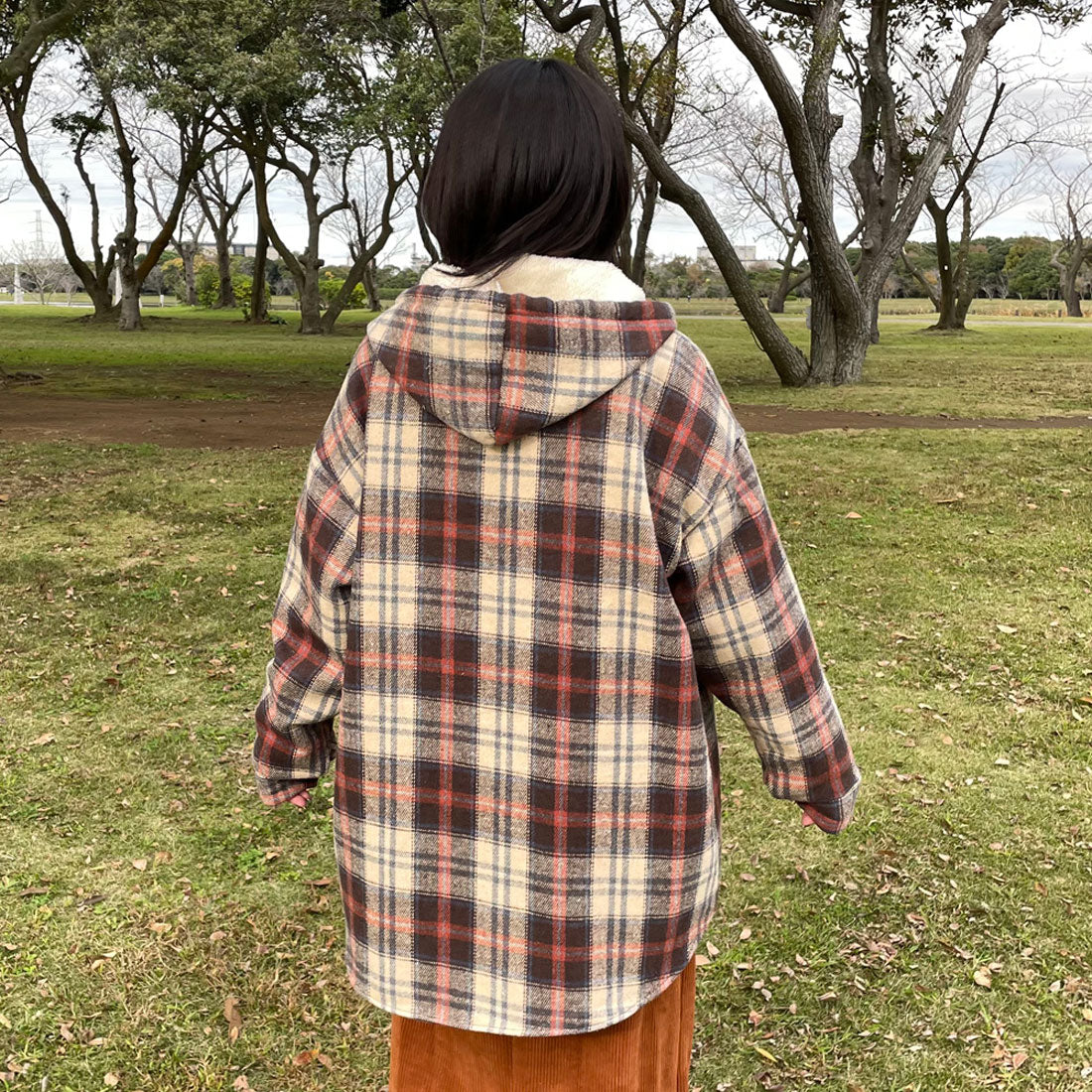 シーアールビー CRB 暖チェックフードシャツ (グリーン) グリーン