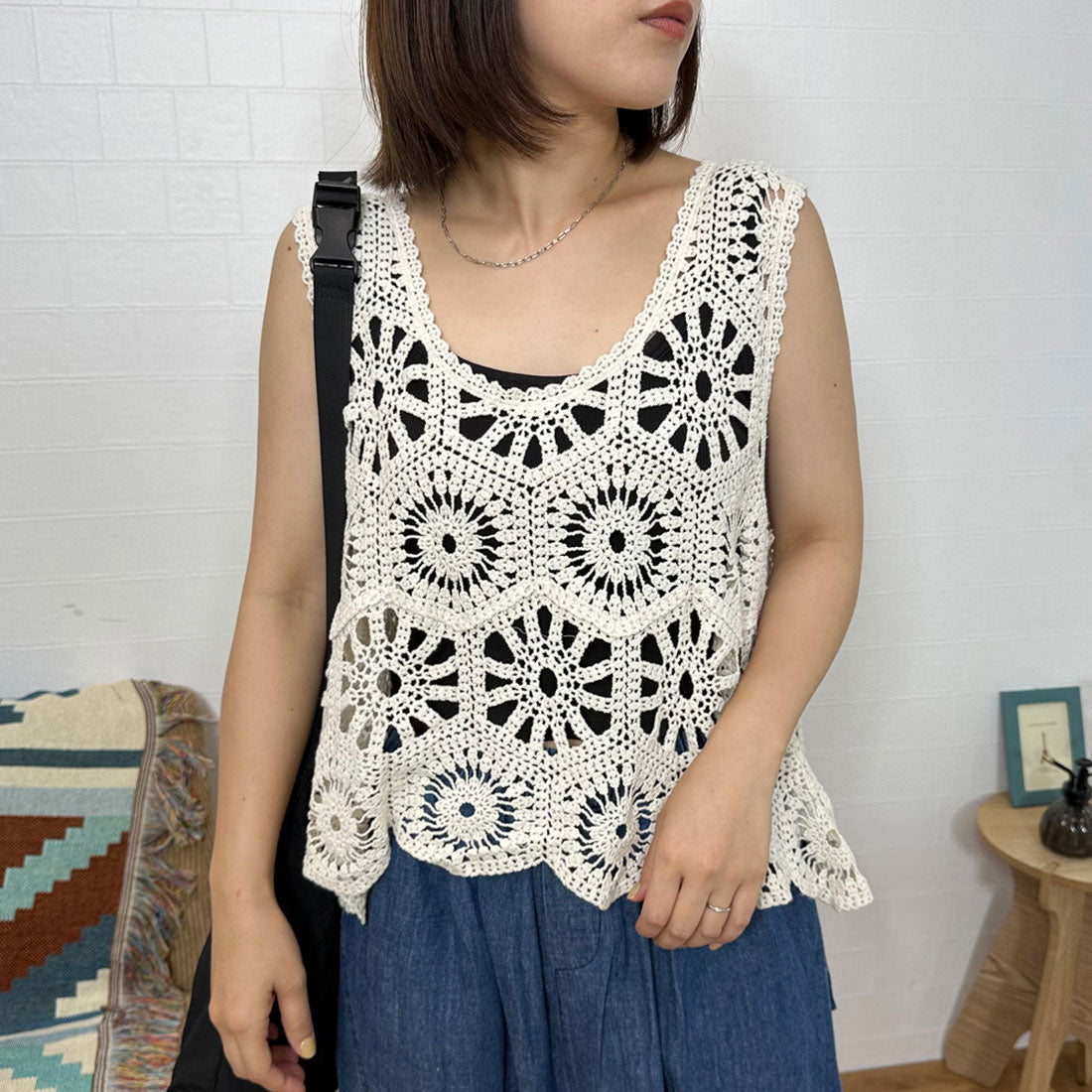 CRB CRB 鉤針背心