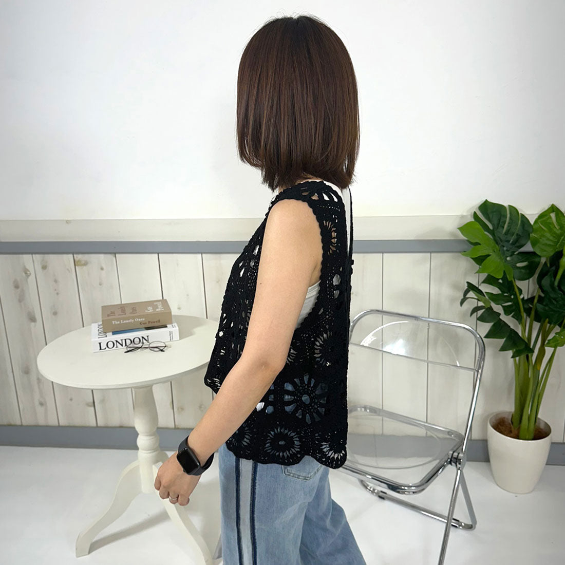 CRB CRB 鉤針背心