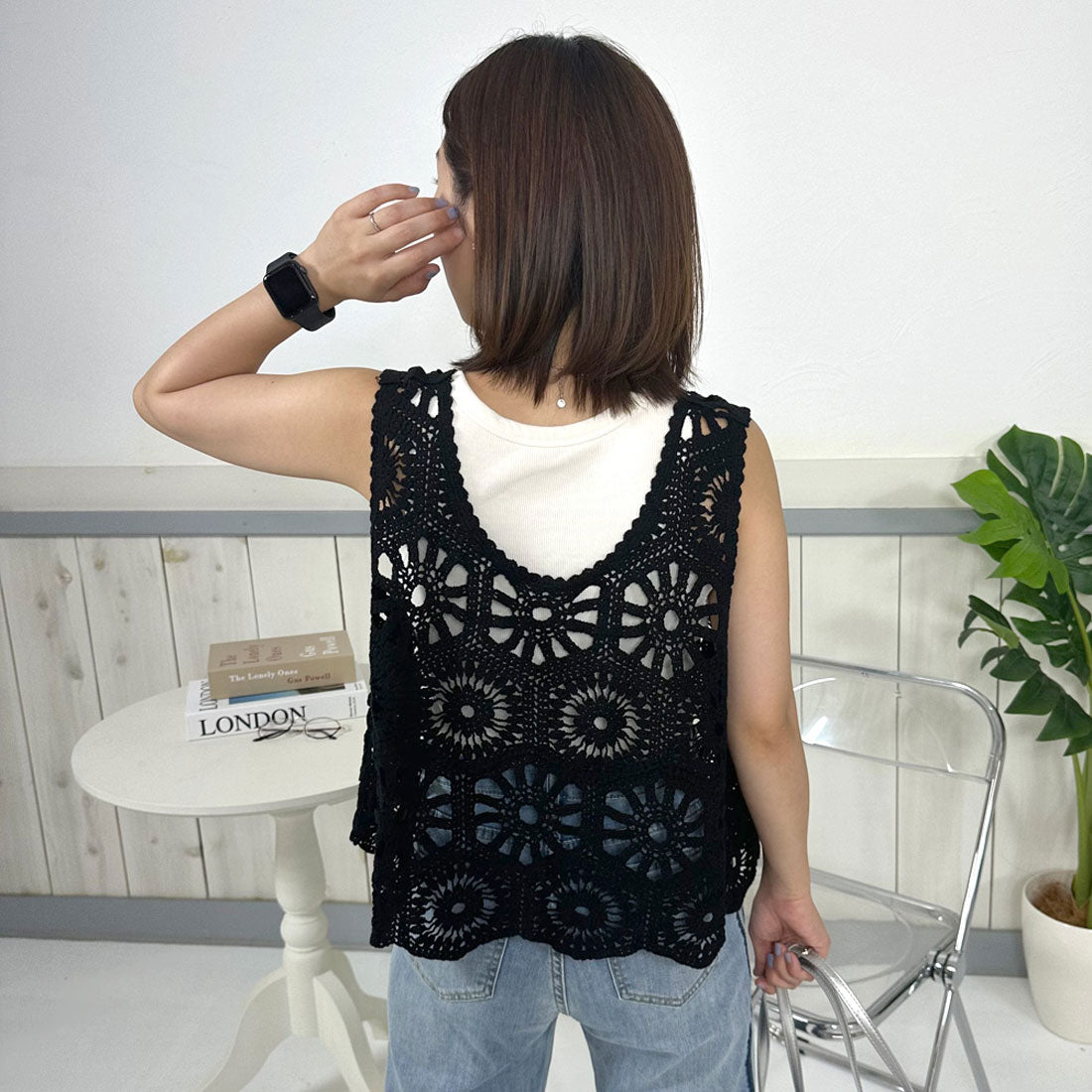 CRB CRB 鉤針背心