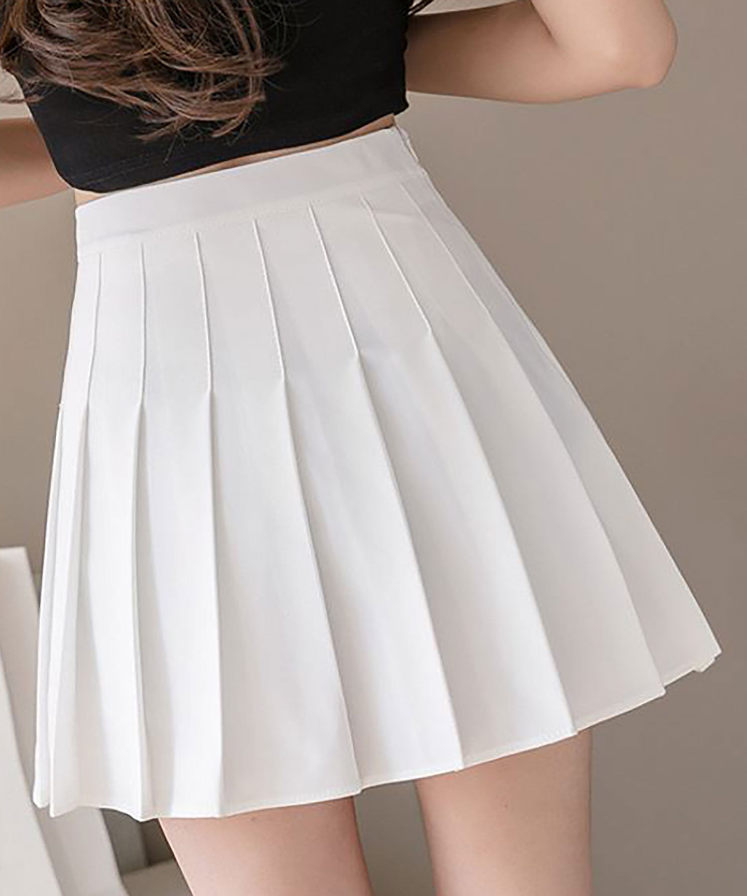 ニナエリナ Nina et Lina プリーツミニスカート (ブラック) ブラック