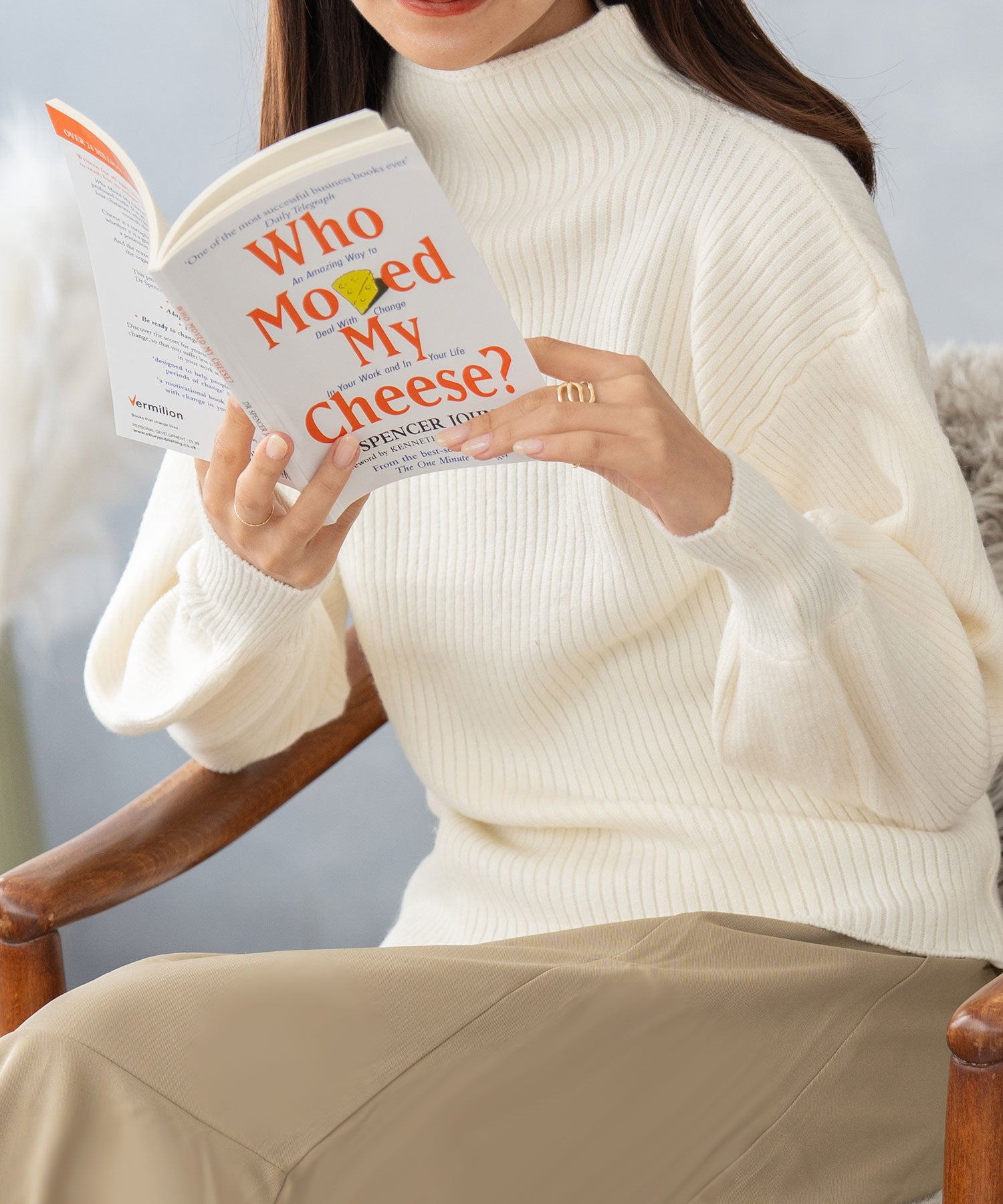 ニナエリナ Nina et Lina プチハイネックニット (ホワイト) ホワイト