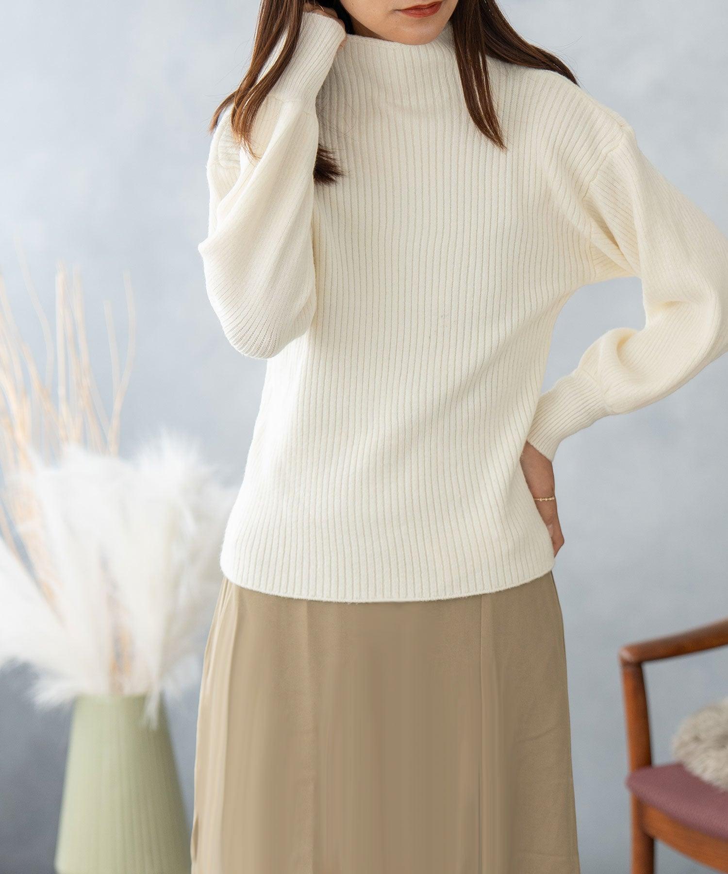 ニナエリナ Nina et Lina プチハイネックニット (ホワイト) ホワイト