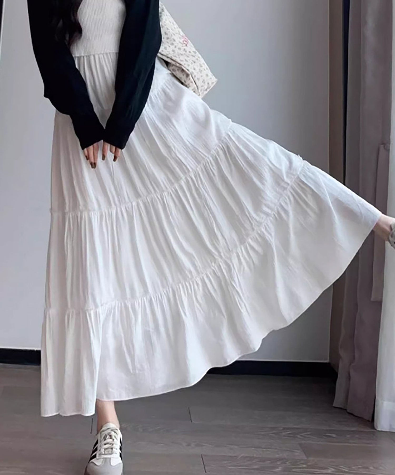 ニナエリナ Nina et Lina ロングスカート (ホワイト) ホワイト