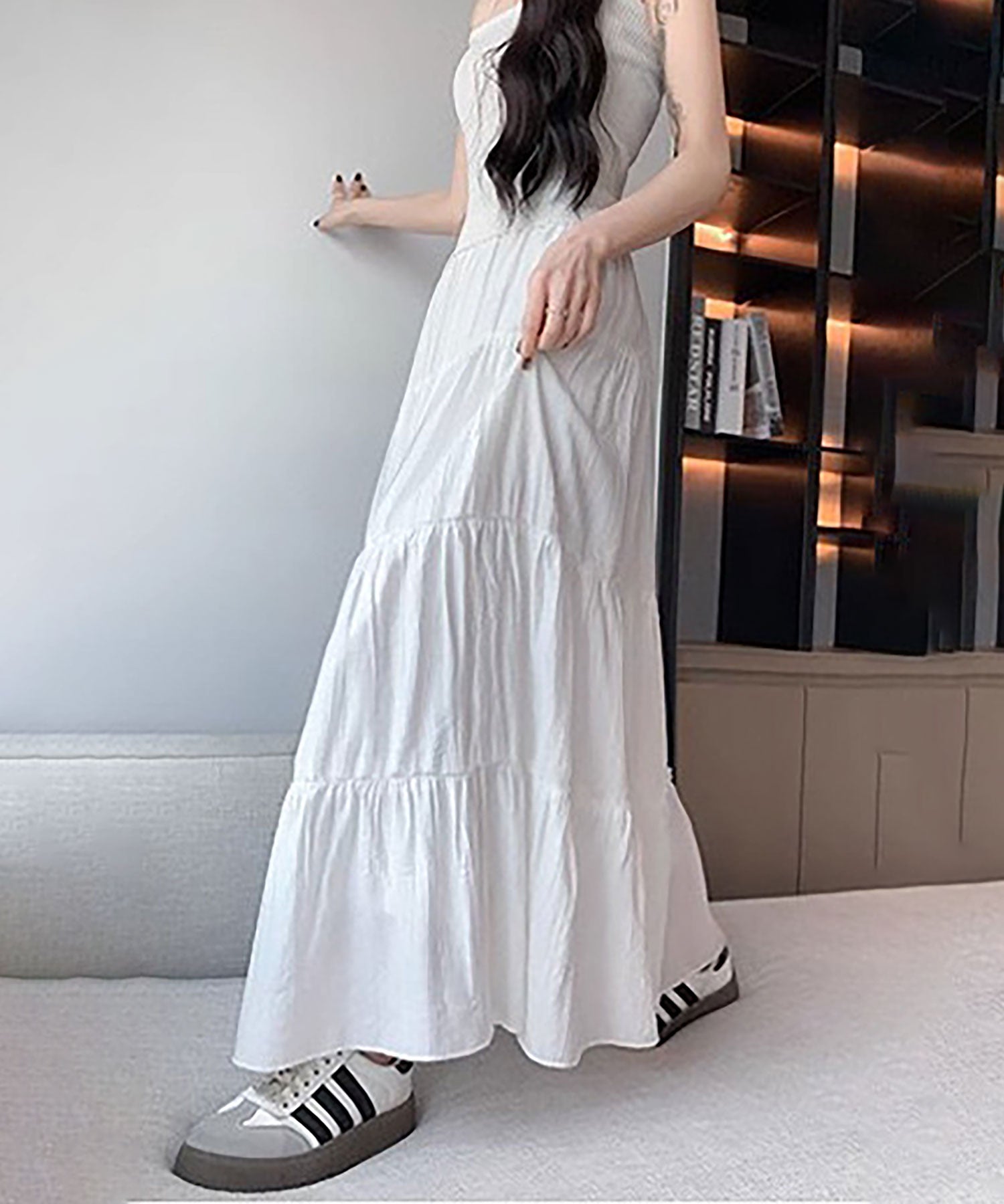 ニナエリナ Nina et Lina ロングスカート (ホワイト) ホワイト