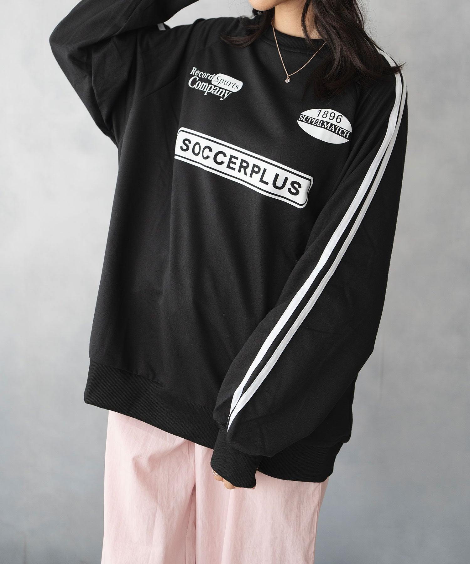 ニナエリナ Nina et Lina ライン切り替えトレーナー (ブラック) ブラック