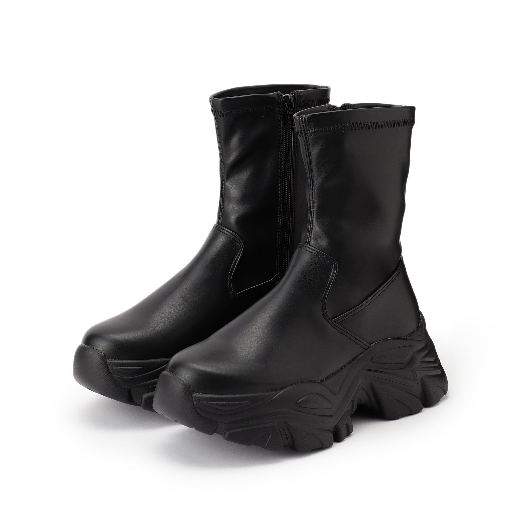 シーエス ティーアンドピー csT&P 厚底スニーカー底ブーツ (ブラック(019)) ブラック(019)