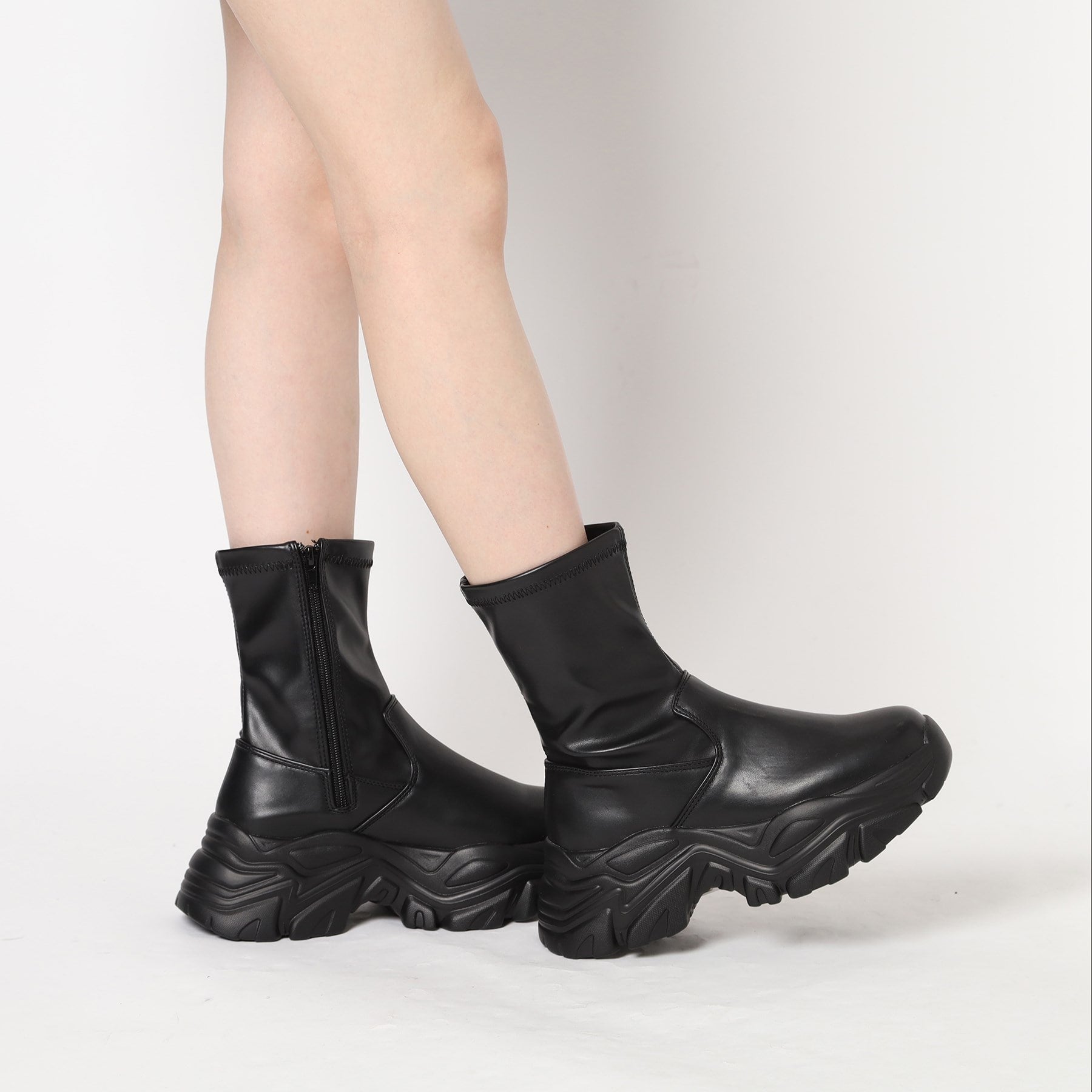 シーエス ティーアンドピー csT&P 厚底スニーカー底ブーツ (ブラック(019)) ブラック(019)